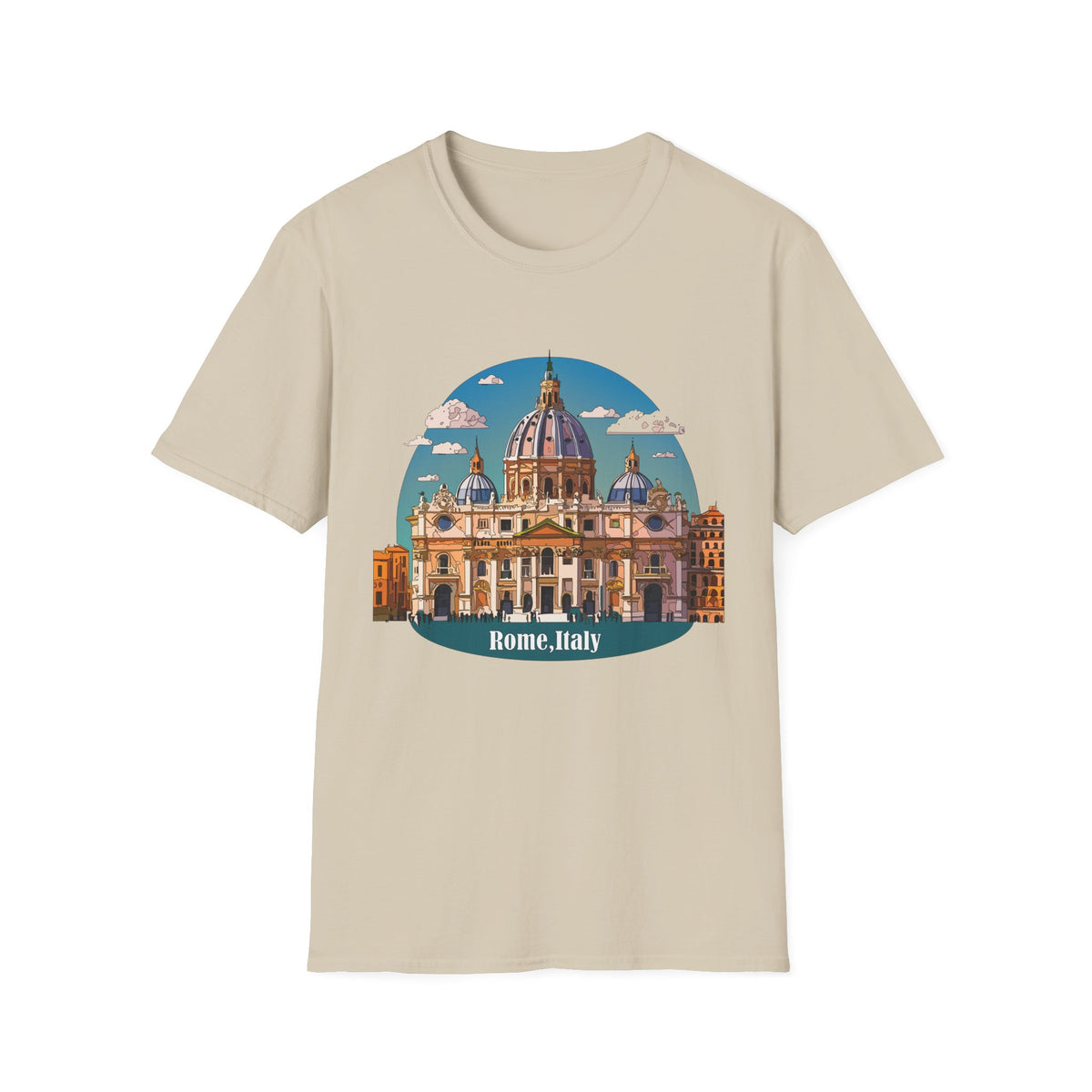 St. Peter's Basilica Illustration T-Shirt | Rome Italy Travel Tee