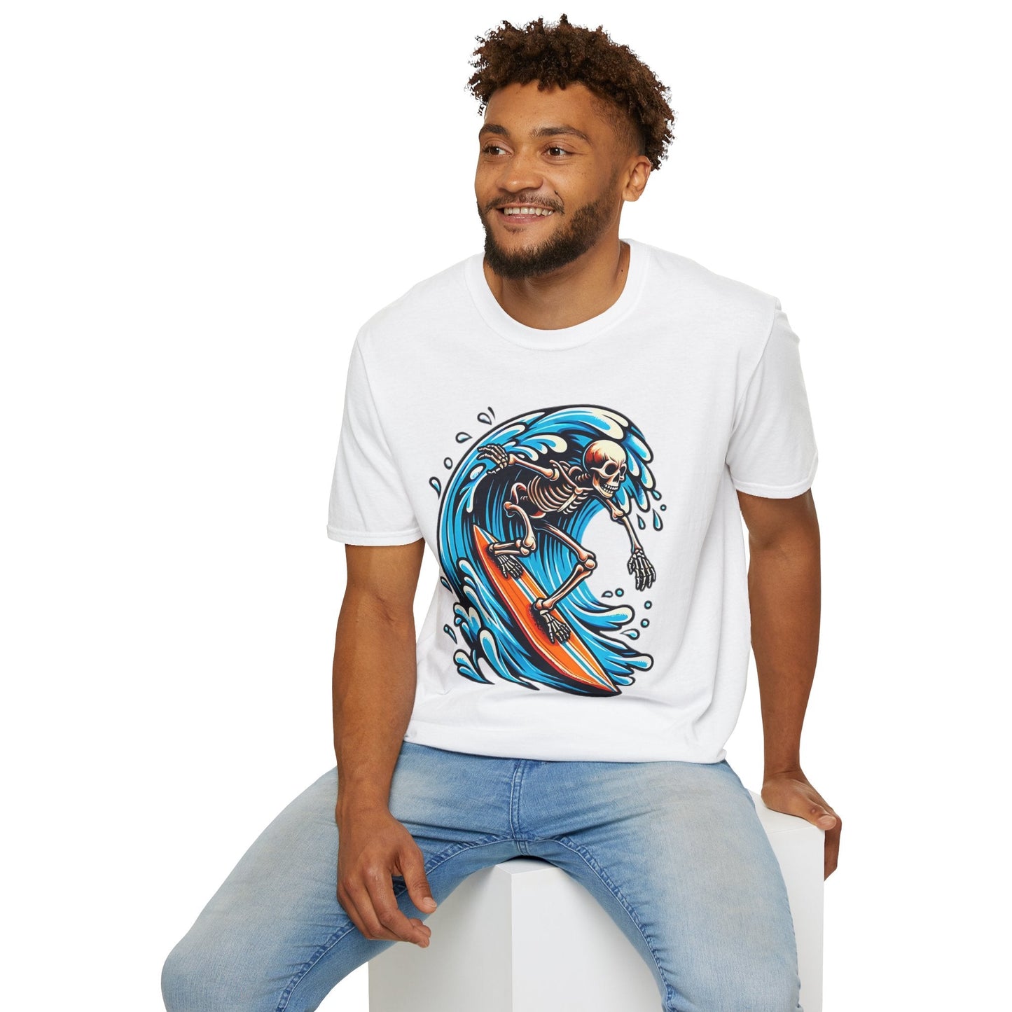 Skull Graphic Unisex Cotton T-shirt with Skeleton Artwork Design 10