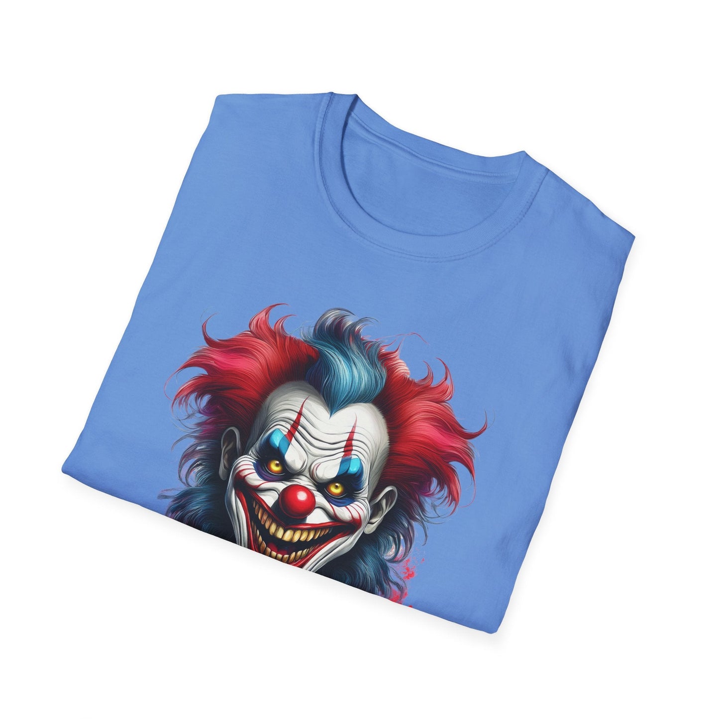 Unisex Clown Shirt Funny Man Tee Circus Theme Shirt Scary Man Shirt Softstyle Comfort