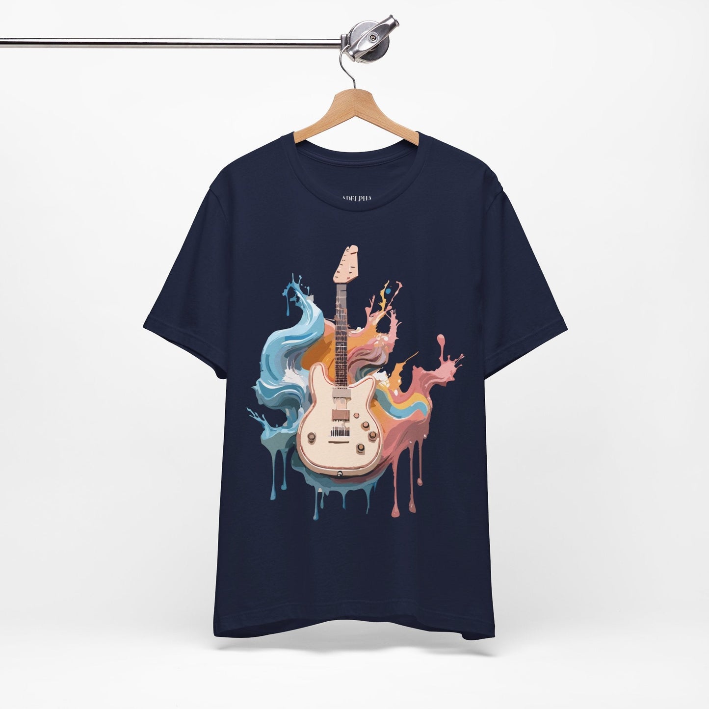 Adelpha Music Graphic T Shirt Unisex Short Sleeve Vintage Inspired Art Tee For Everyday Casual Wear