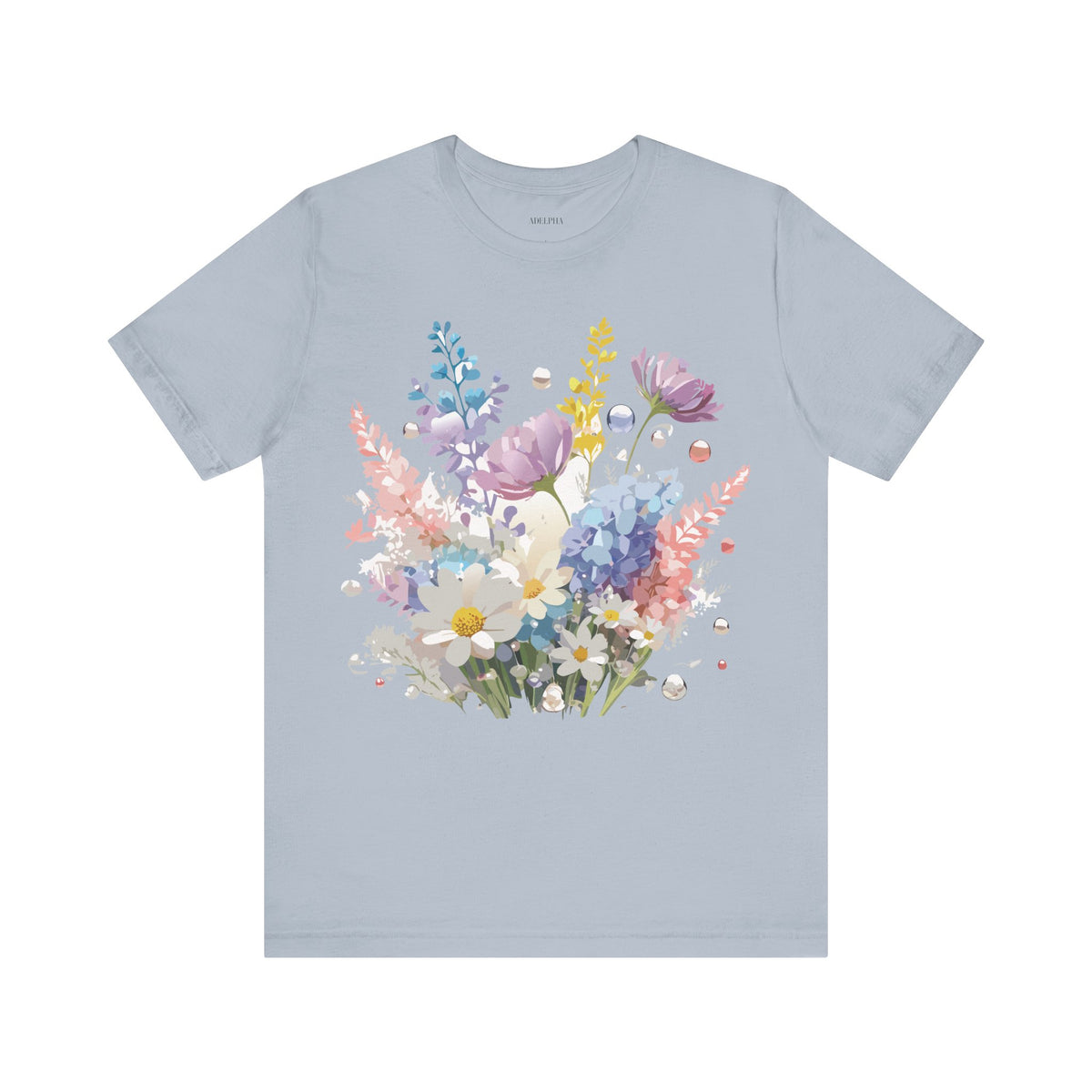 Floral Graphic Tee Shirt - Bella+Canvas Unisex 100 Cotton 6