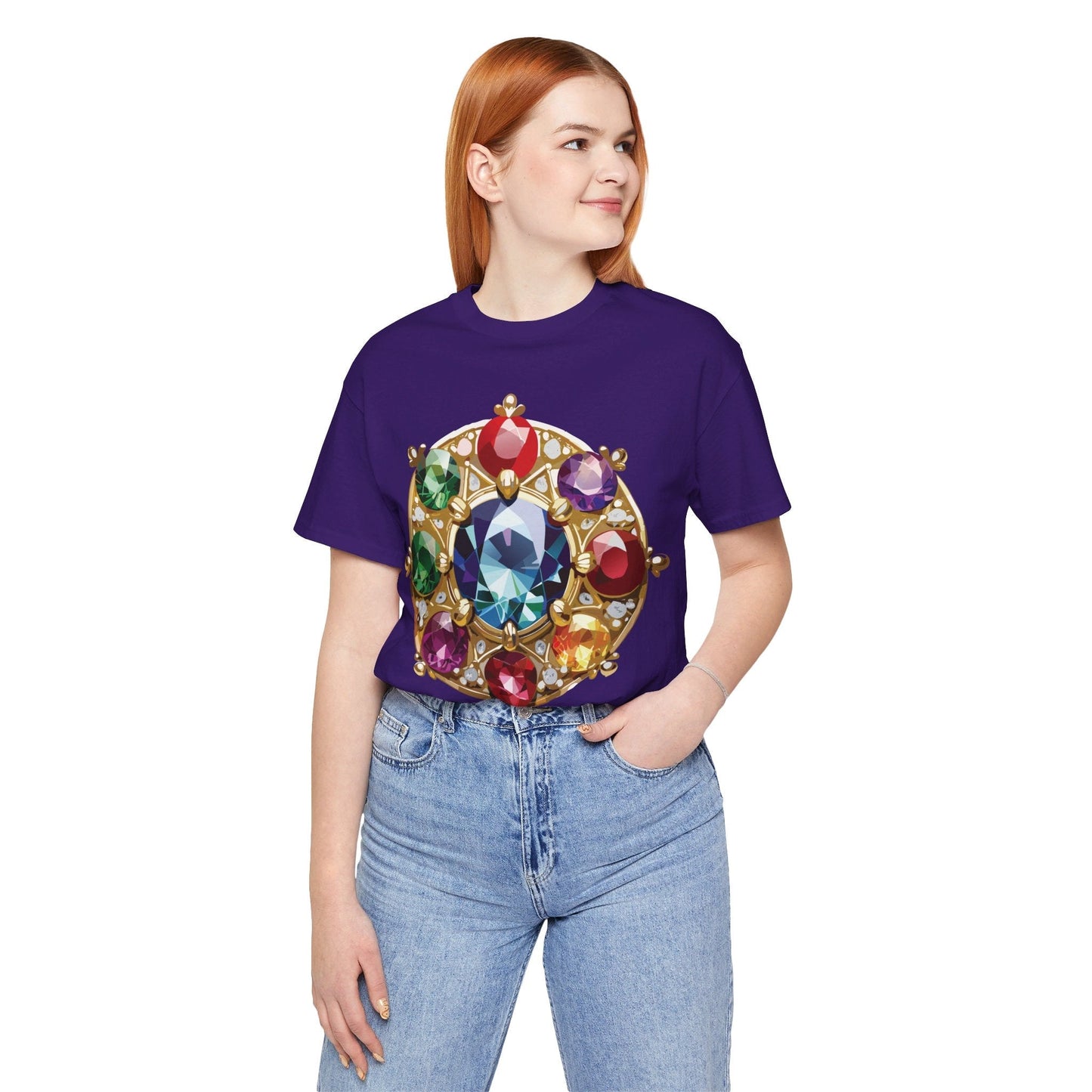 Jewelry Graphic Unisex 100 Cotton Vintage Treasure Art T-Shirt 39