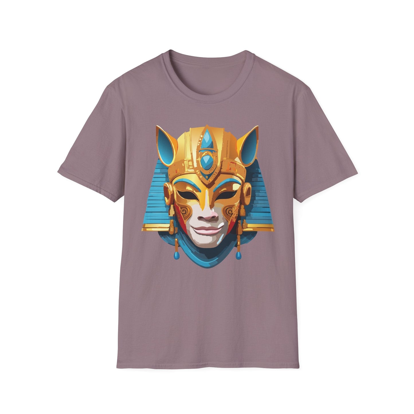 Mask Tee Shirt Unisex Gildan SoftStyle 64000 Cotton T Shirt Masquerade Design Art Graphic