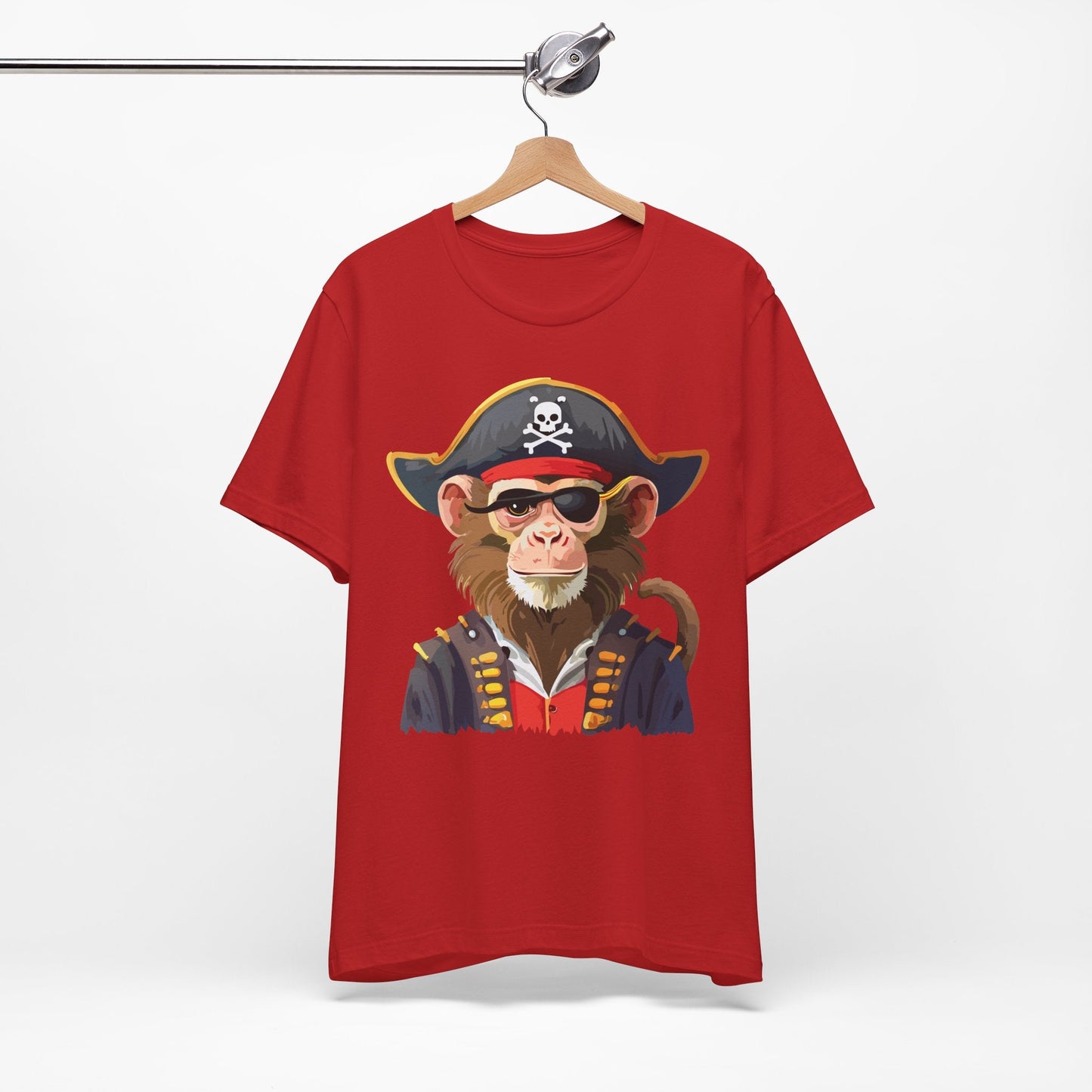 Unisex Animal Design Tee Shirt With Wild Animals Art Print Gildan Softstyle 64000
