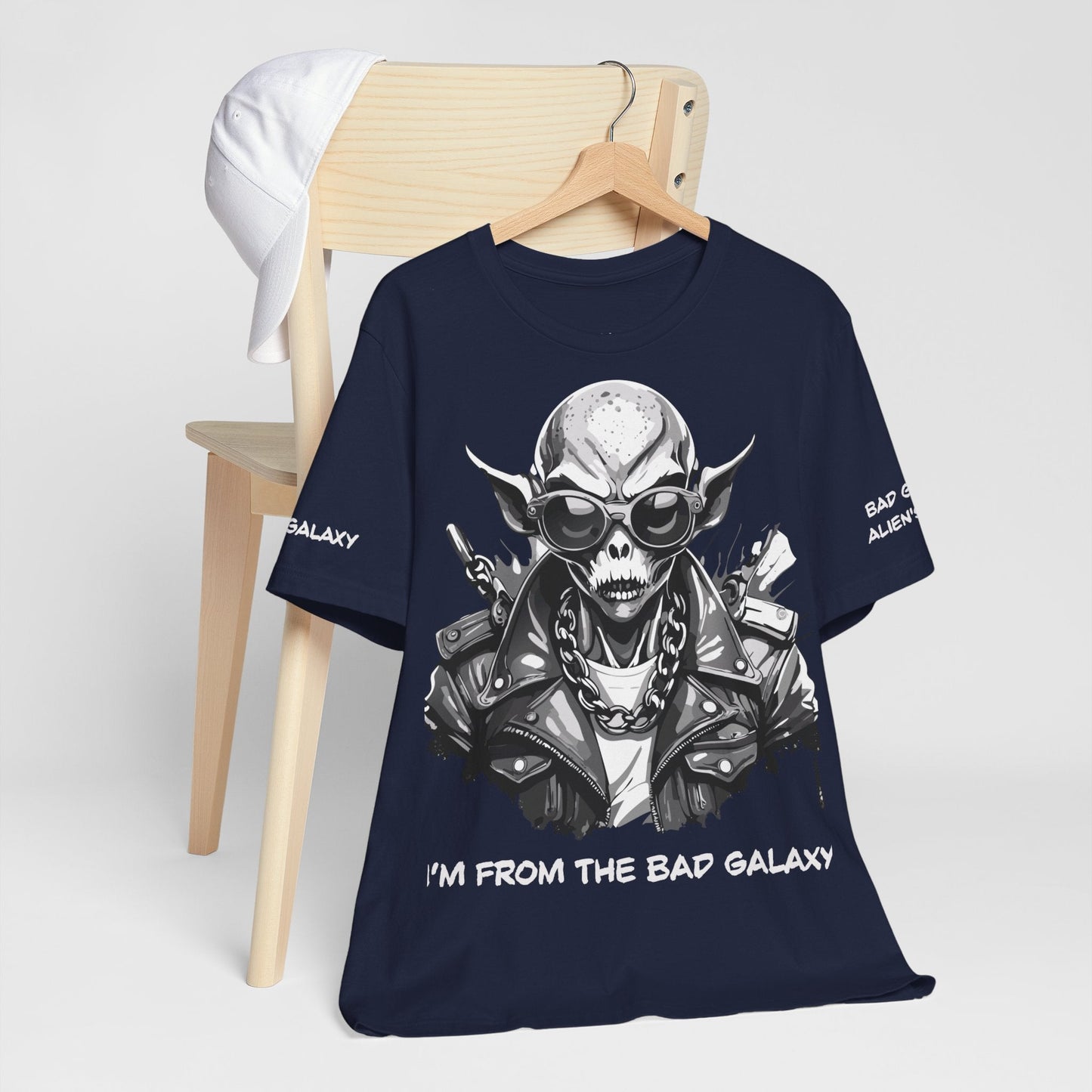 Alien Tee Shirt From Bad Galaxy Made To Order Free Shipping 100 Percent Cotton Eco Friendly In USA