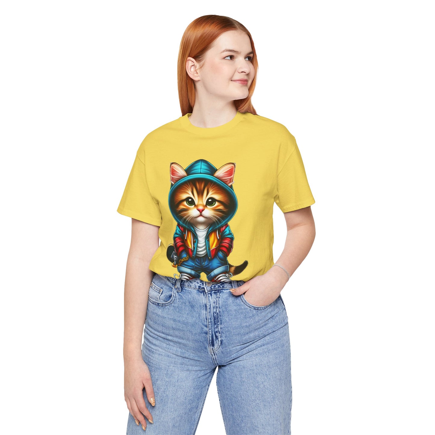 Mina Cool Cat Tee Shirt, Funny Cat T-Shirt, Pet Shirt, Animal Tees, Funny Animal T-Shirt, Graphic Tee