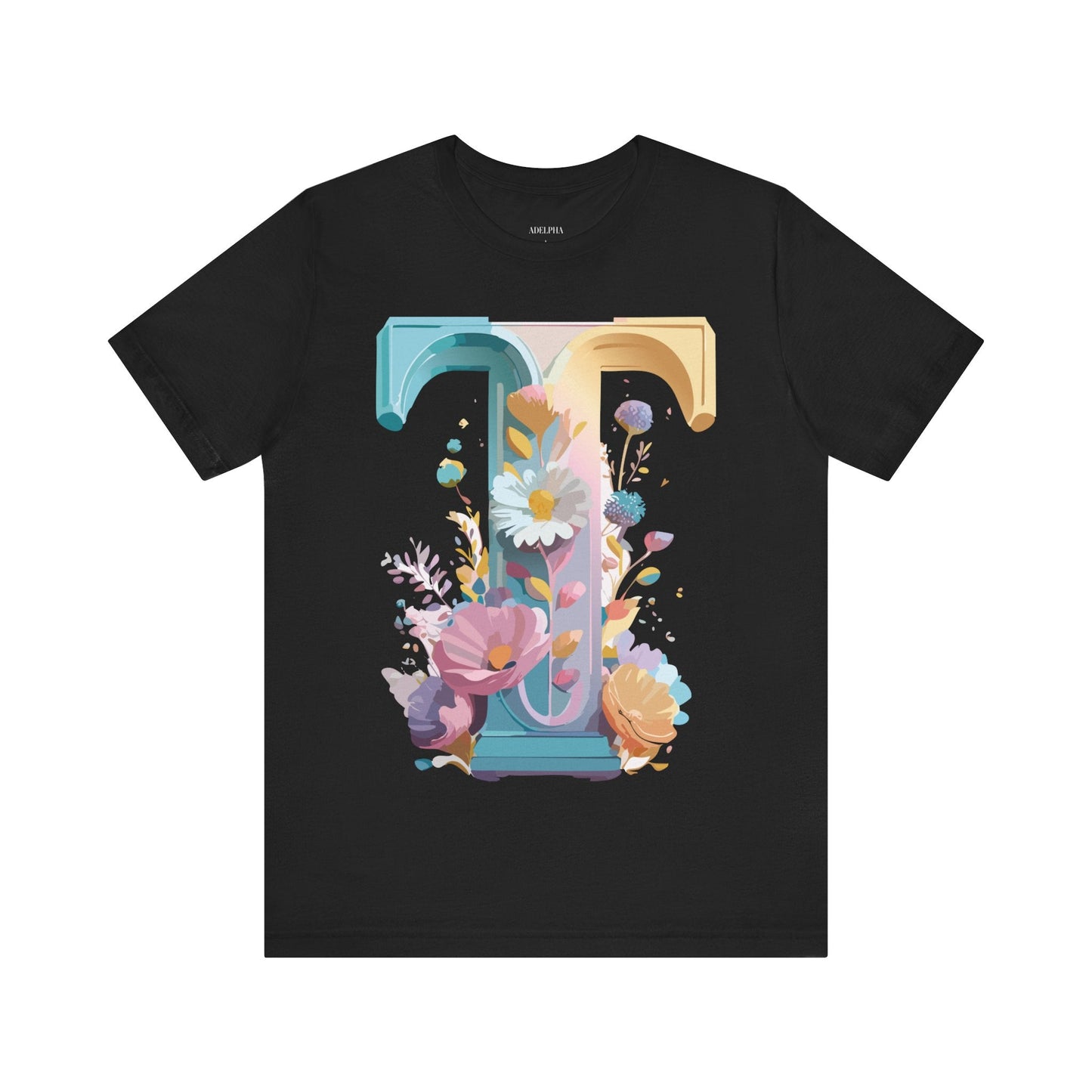Unisex Graphic T Shirt Letter Shirt Adelpha Vintage Inspired Art Tee Short Sleeve