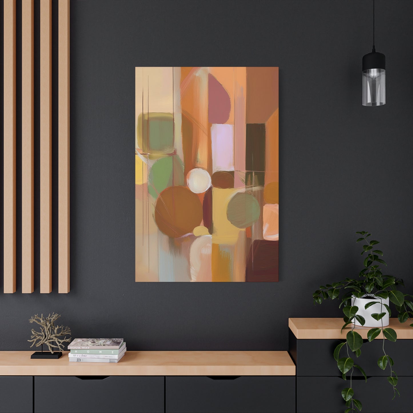 Abstract Geometric Painting Print Canvas 20x24,20x30,24x30 24x32,24x36,30x40 32x48,36x48,40x60 Pine-Wood Inner Frame ABS-53