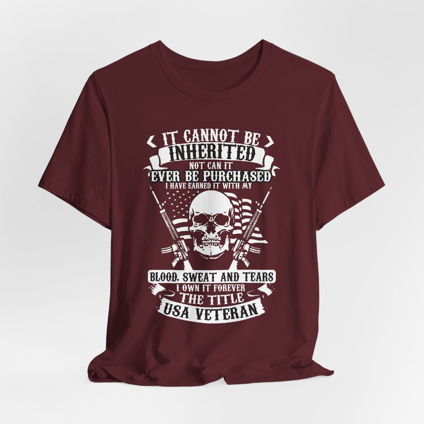Army Veteran Patriotic Graphic Design Unisex Cotton T-Shirt v54