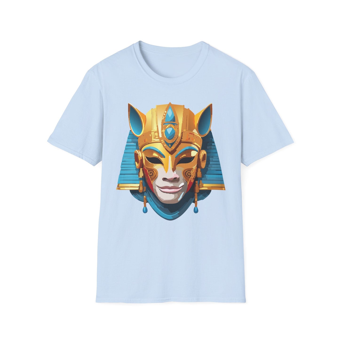 Mask Tee Shirt Unisex Gildan SoftStyle 64000 Cotton T Shirt Masquerade Design Art Graphic