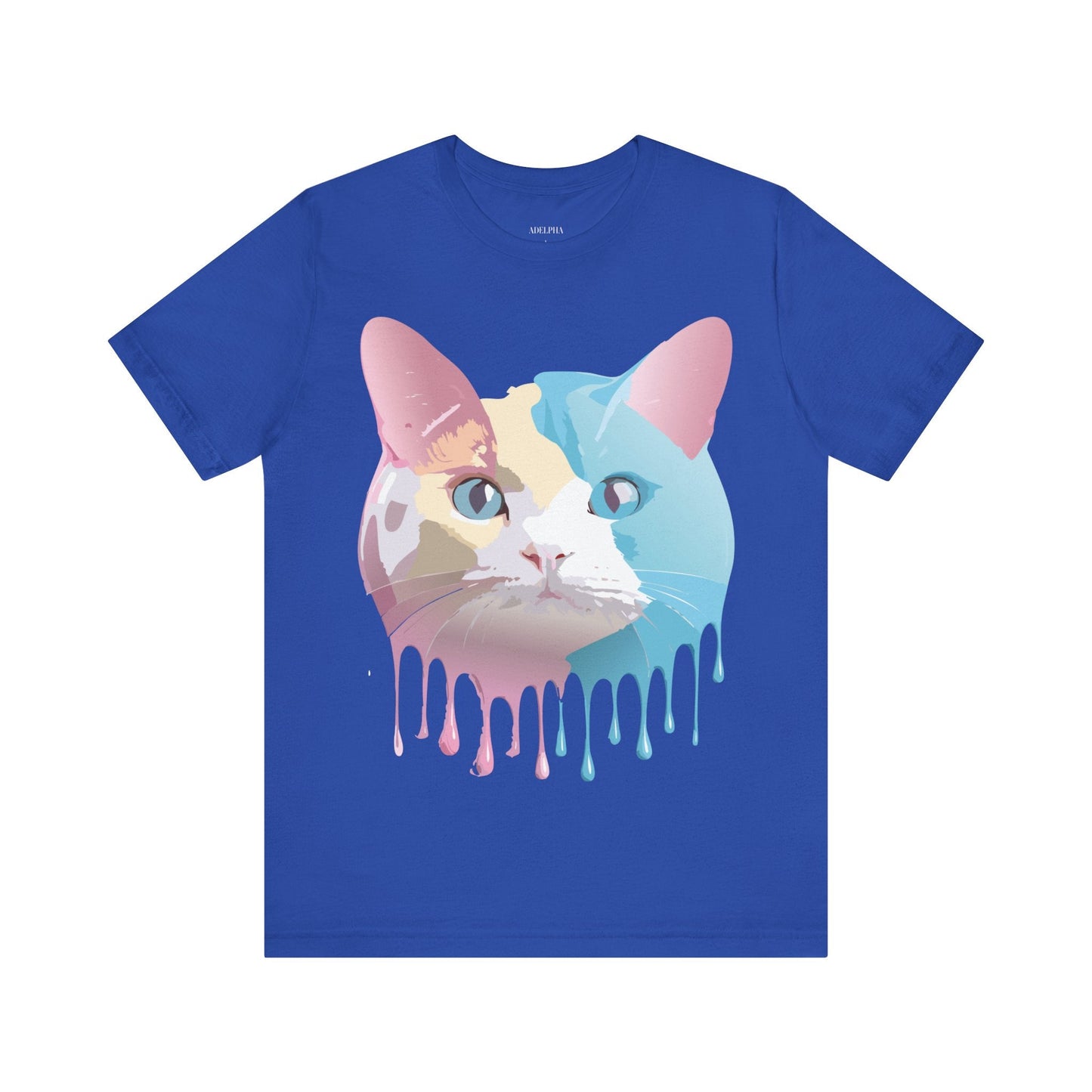 Cat Graphic Tee Unisex Short Sleeve Shirt With Vintage Adelpha Artwork