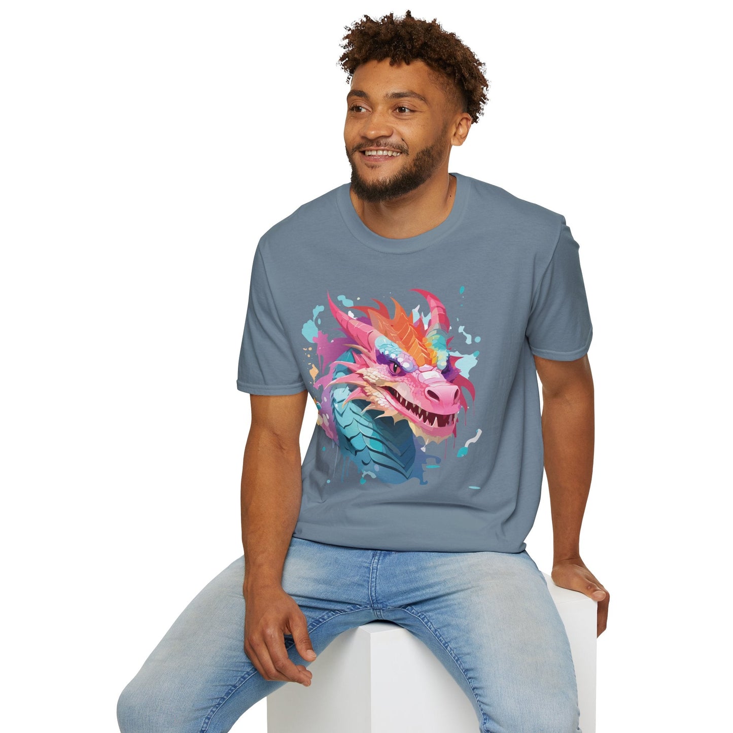 Dragon T Shirt Unisex Dragon Graphic Tee Softstyle 64000 Lightweight Comfort Durable Breathable