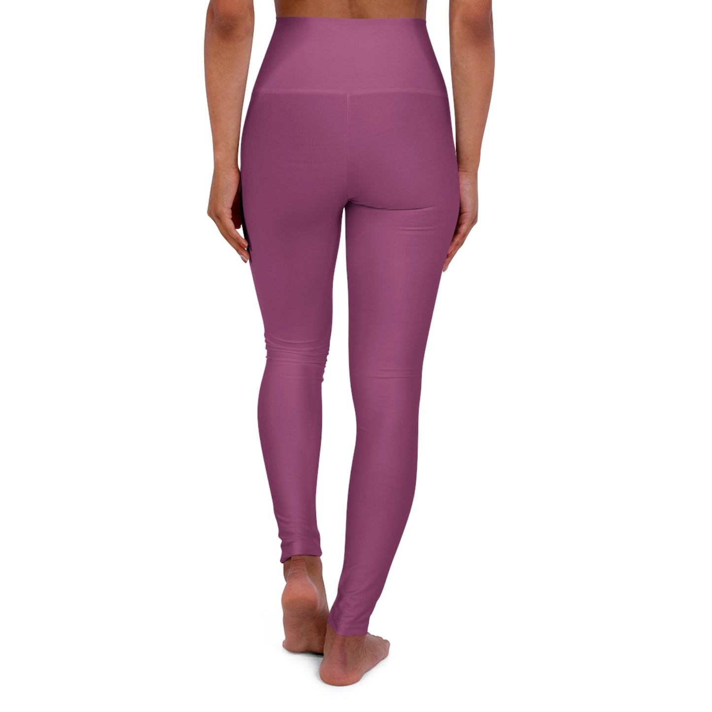 High-Waist Berry Blush Yoga Leggings Women's Seamless Poly-Span Mauve Comfortable Everyday Workout Activewear