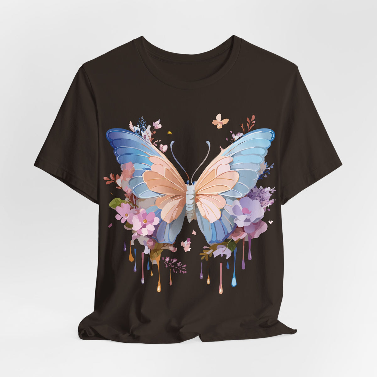 Butterfly Graphic Unisex Cotton Bella+Canvas Tee with Art Design n65