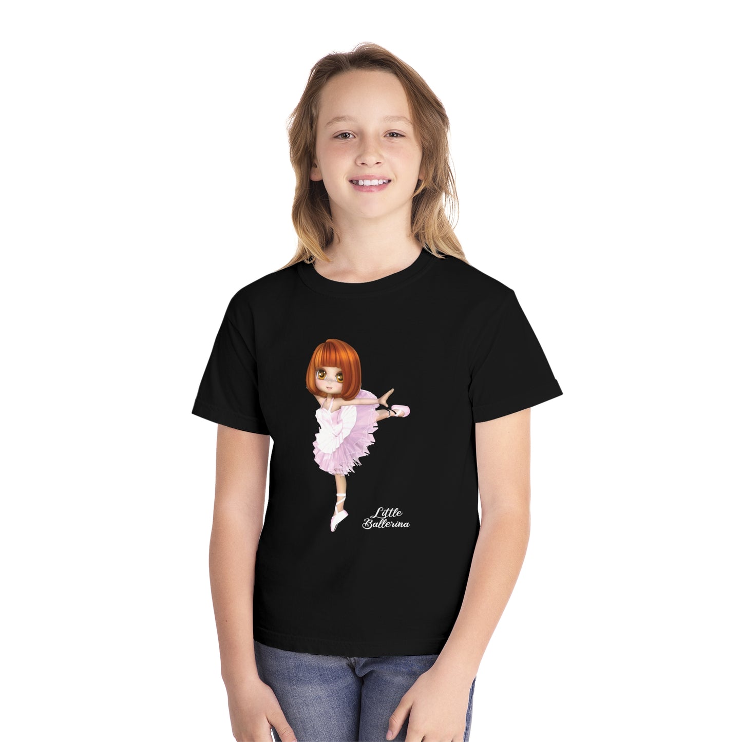 Youth Tee Shirt with Little Ballerina