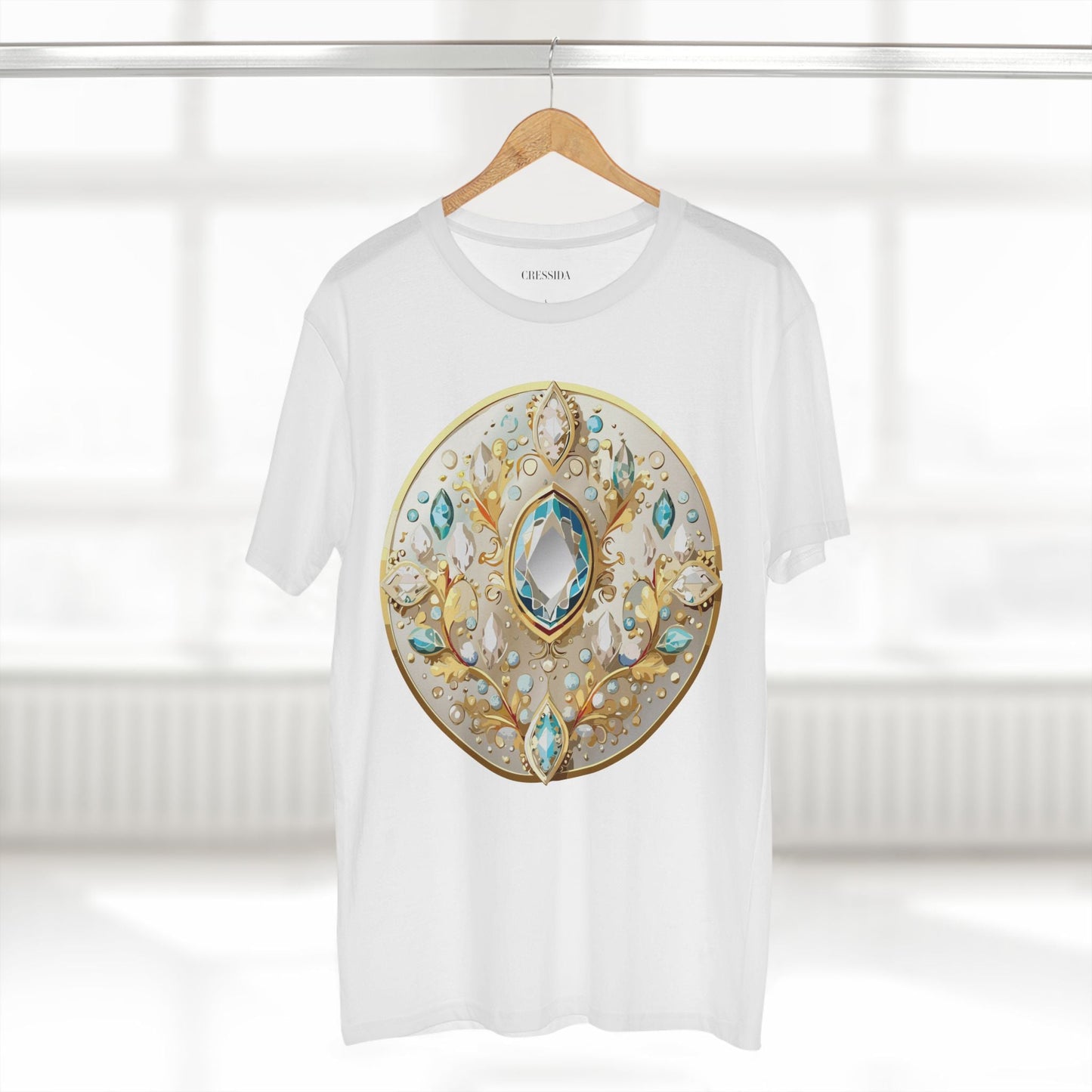 Medallion Graphic T-Shirt Unisex 100 Cotton With Gold Art Design Medal Tee 22