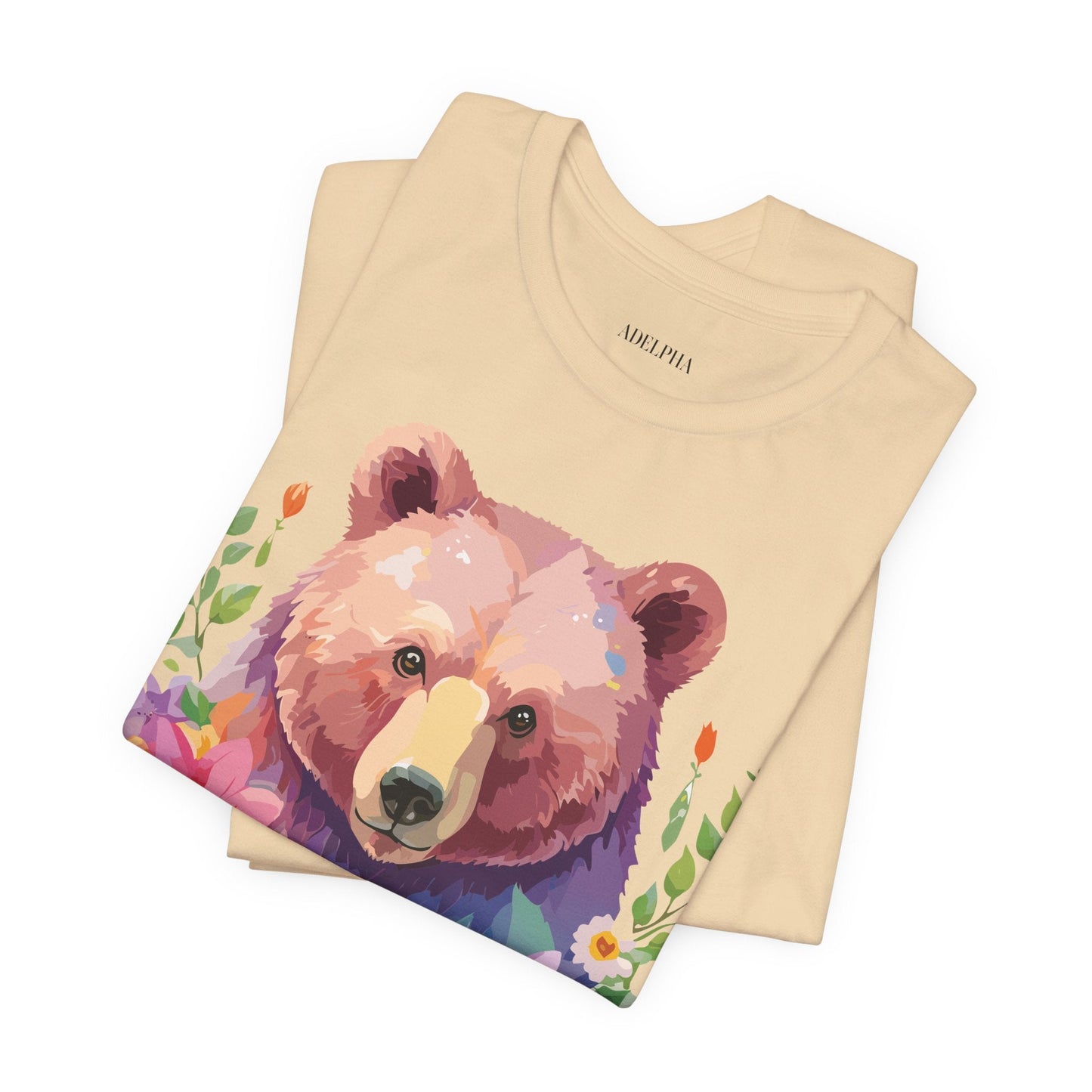 Bear Graphic T Shirt By Adelpha Unisex Short Sleeve Art Design Tee
