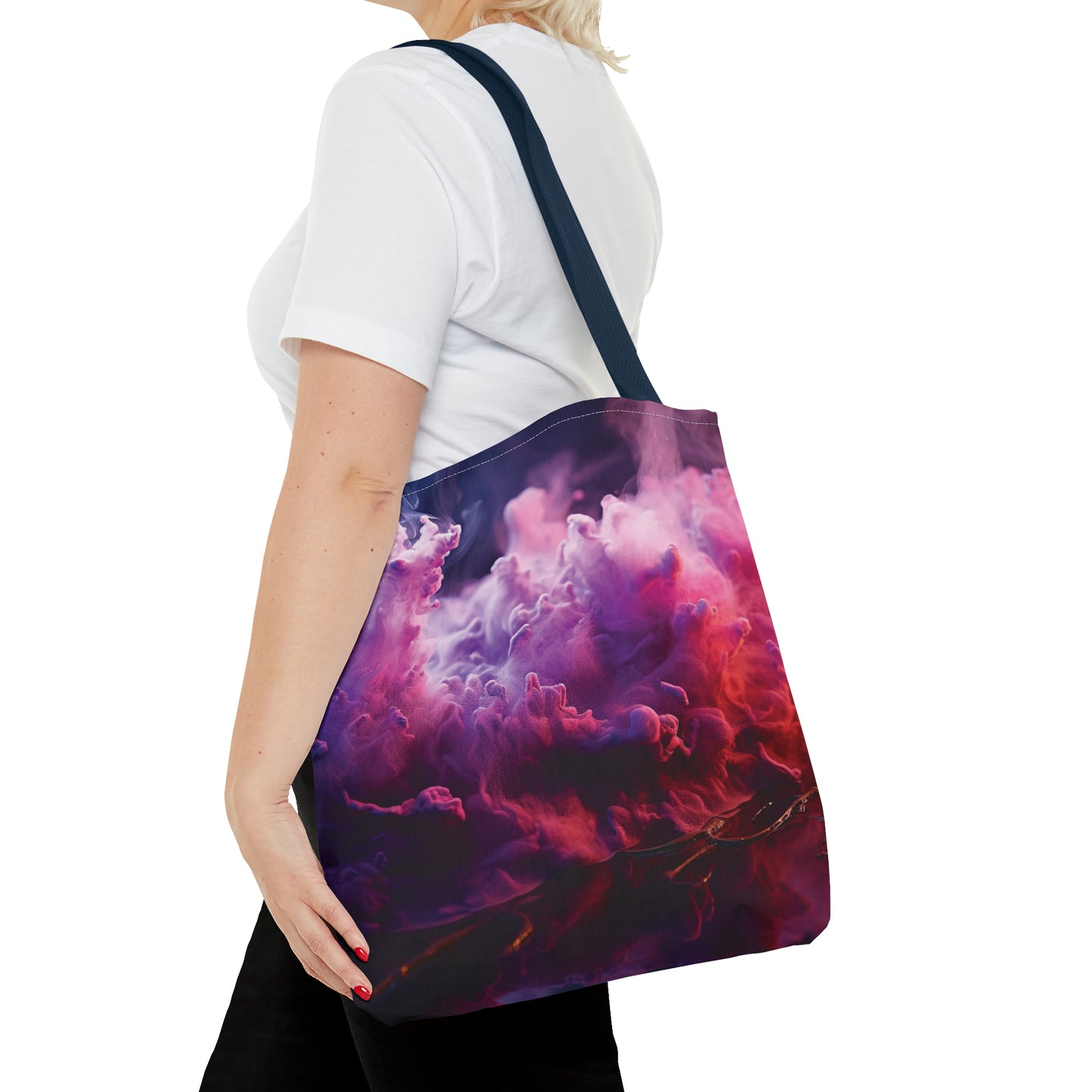 Canvas Bag with Abstract Prints