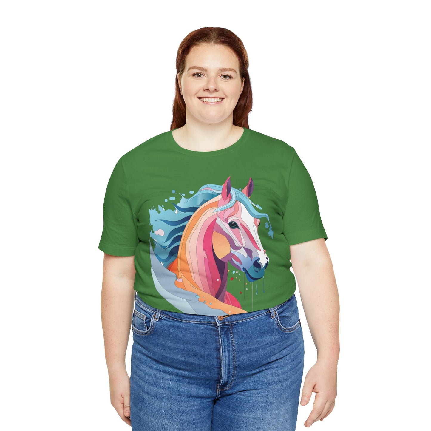 Unisex Animal Tee Shirt With Art Design Wild Animals Short Sleeve Premium Comfort Fit