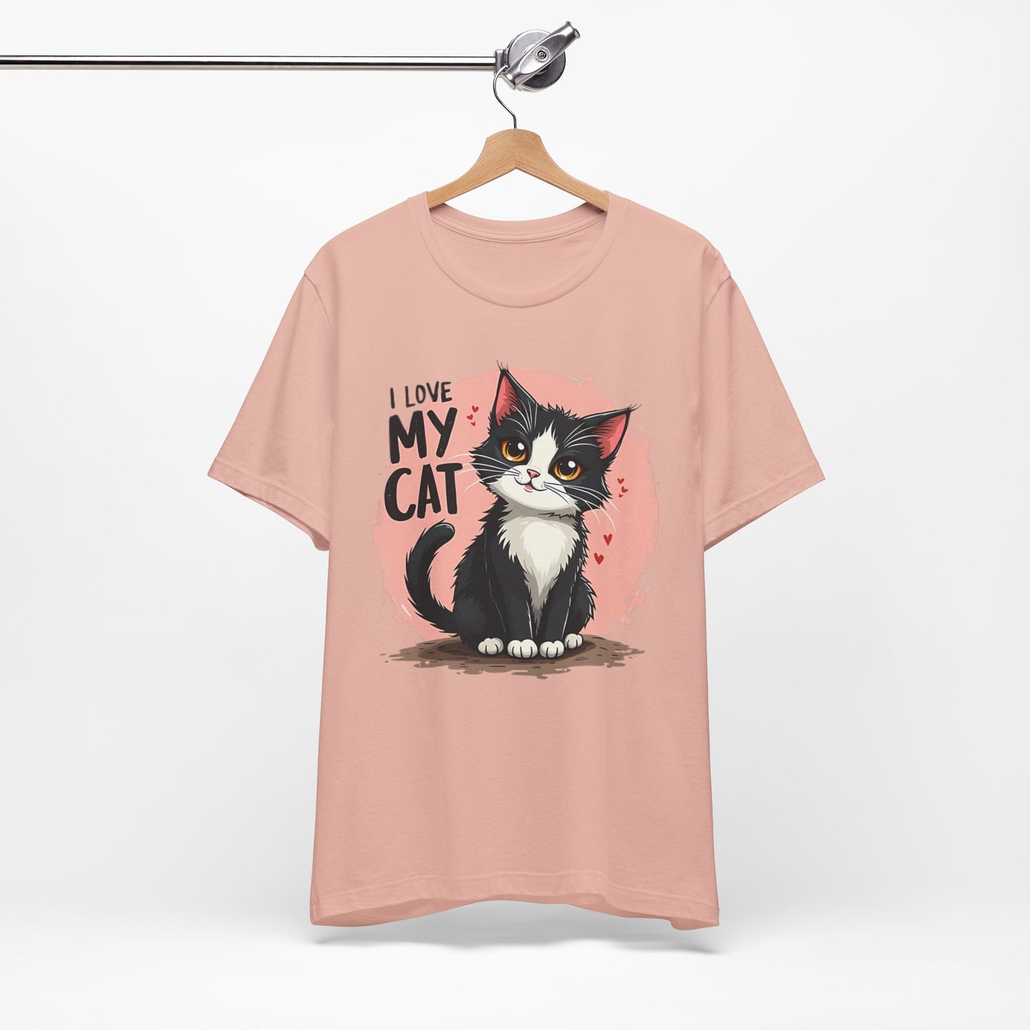 I Love My Cat Shirt, Cat Tee Shirt, Funny Kitty T-Shirt, Kitty Top, Animal Tees, Funny Animal T-Shirt, Graphic Tee