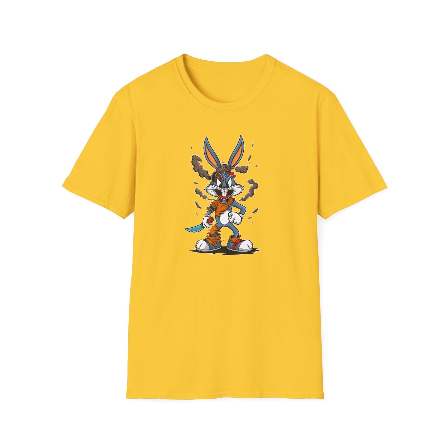 Bugs Bunny T Shirt Unisex Cartoon Tee Gildan Softstyle 64000 Comfortable Graphic Tee Classic