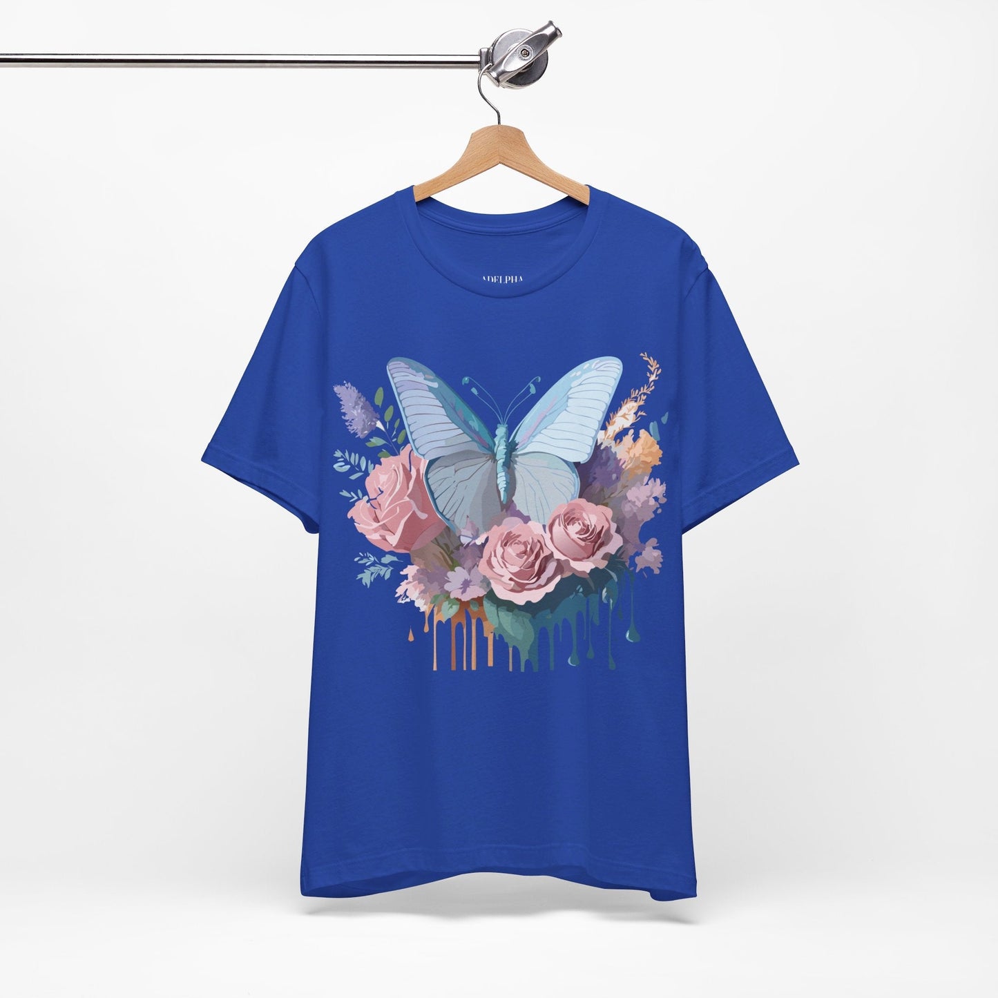 Butterfly Graphic Tee Unisex Jersey Short Sleeve Adelpha Vintage Art Design