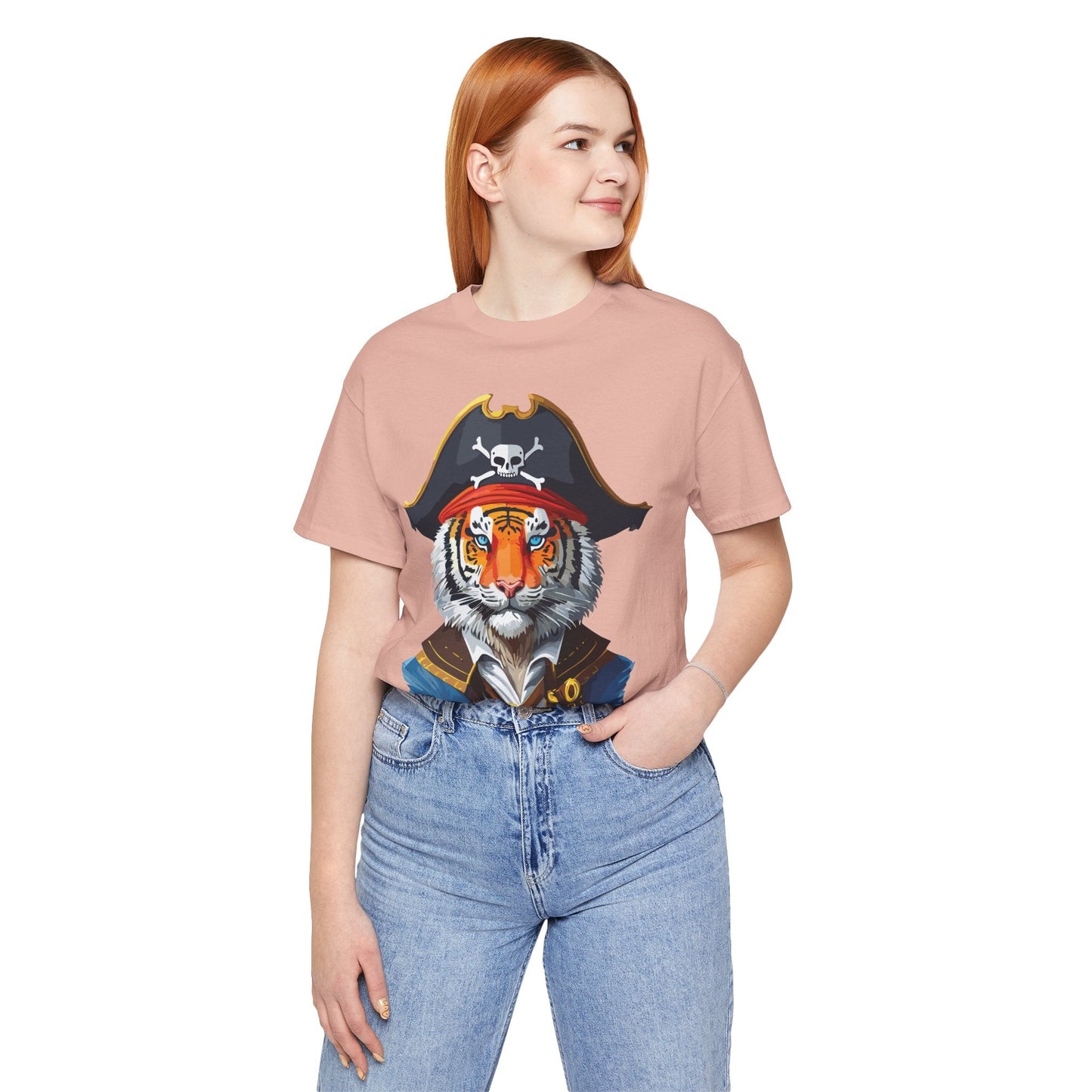 Unisex Animal Tee Shirt With Art Design Wild Animals Shirt Gildan Softstyle 64000