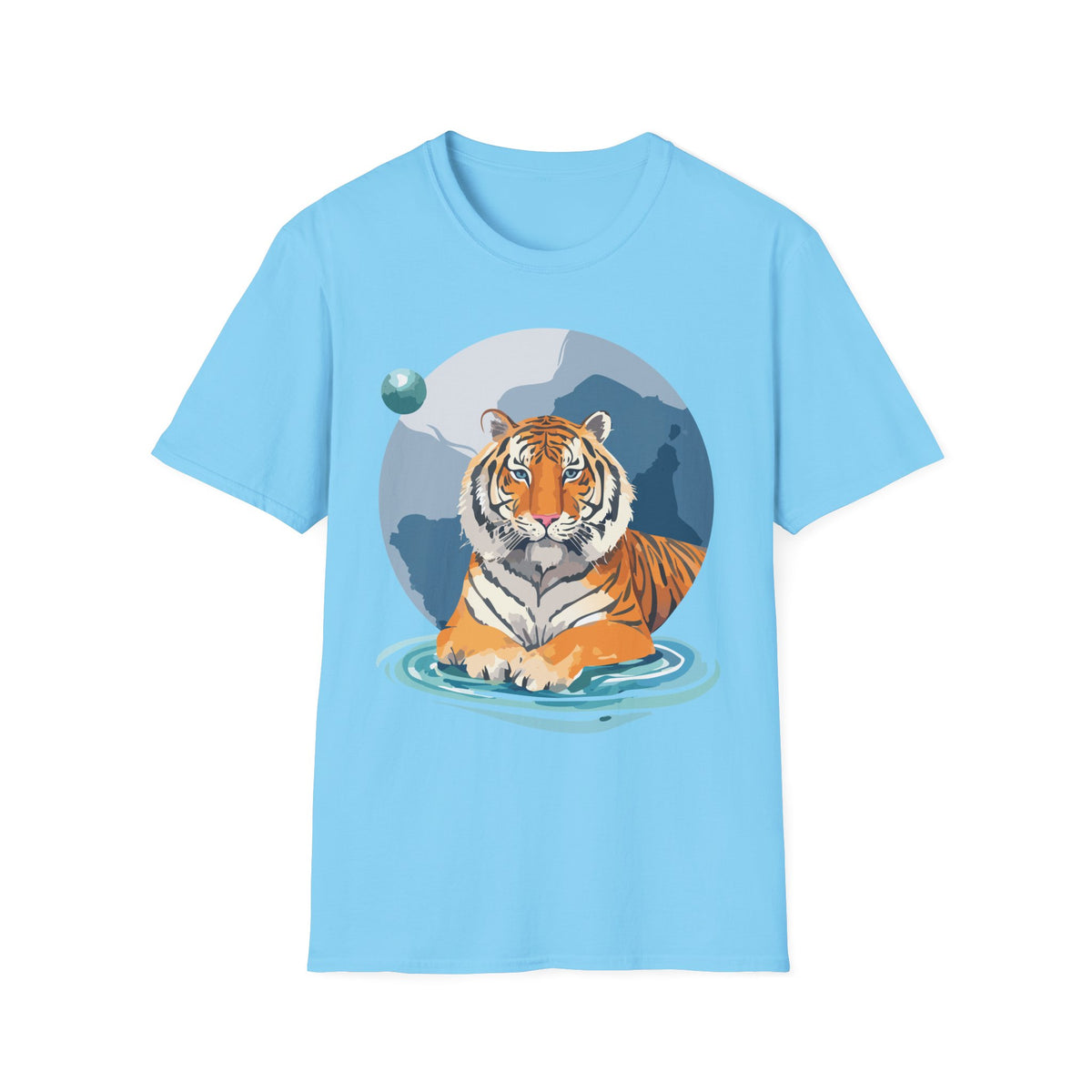 Majestic Tiger Illustration T-Shirt | Tiger Graphic Tee