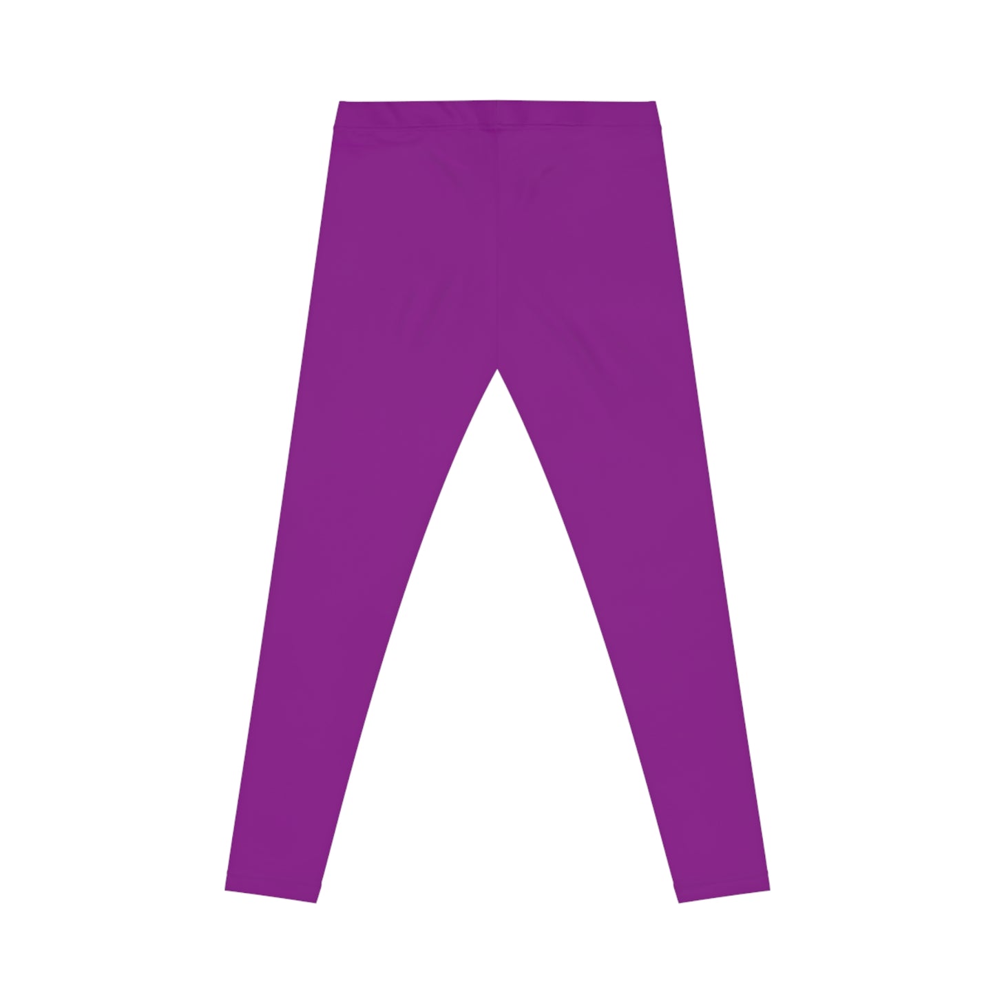 Dark Magenta Color Women's Poly-Span Casual Leggings XS-2XL