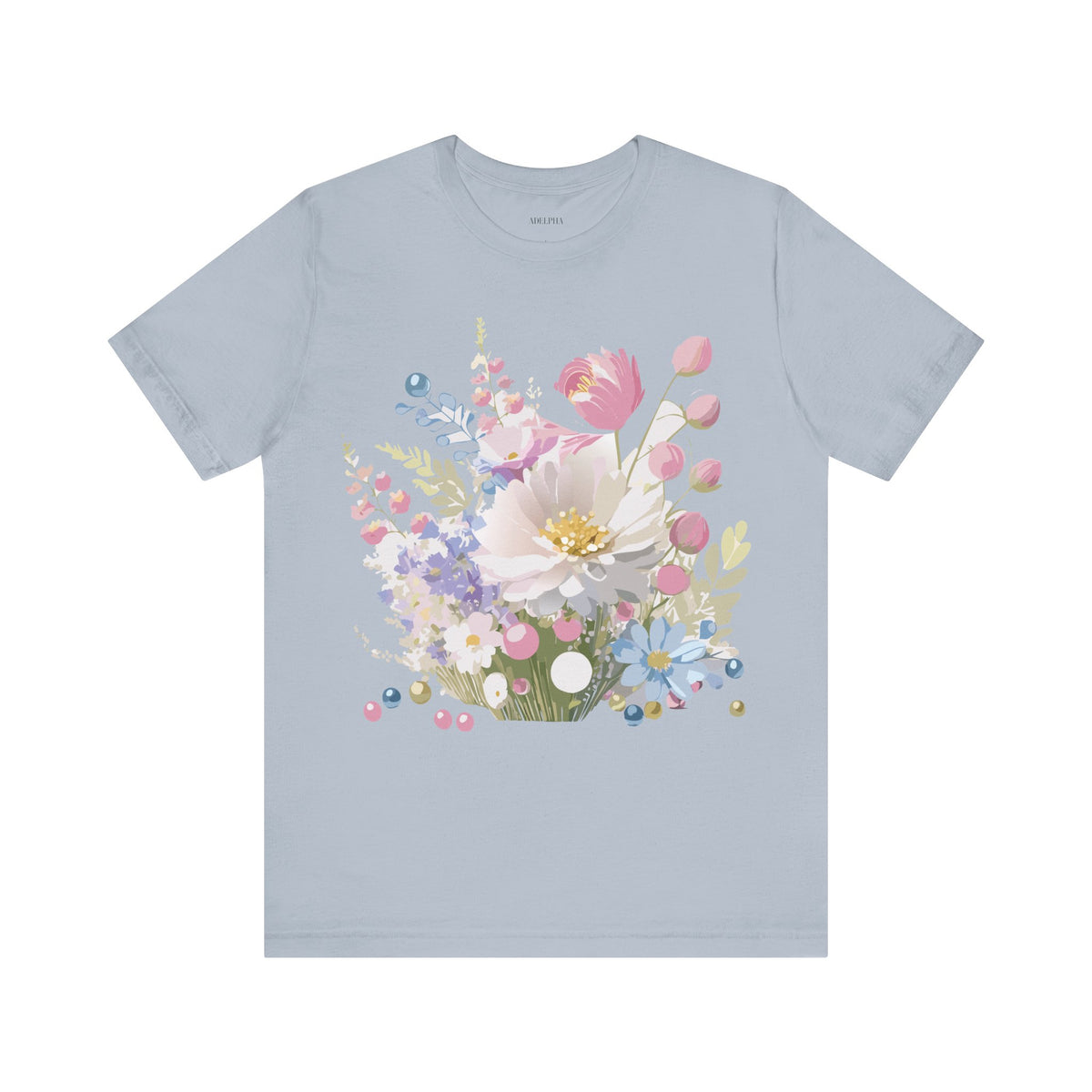 Floral Graphic Tee Shirt - Bella+Canvas Unisex 100 Cotton 26