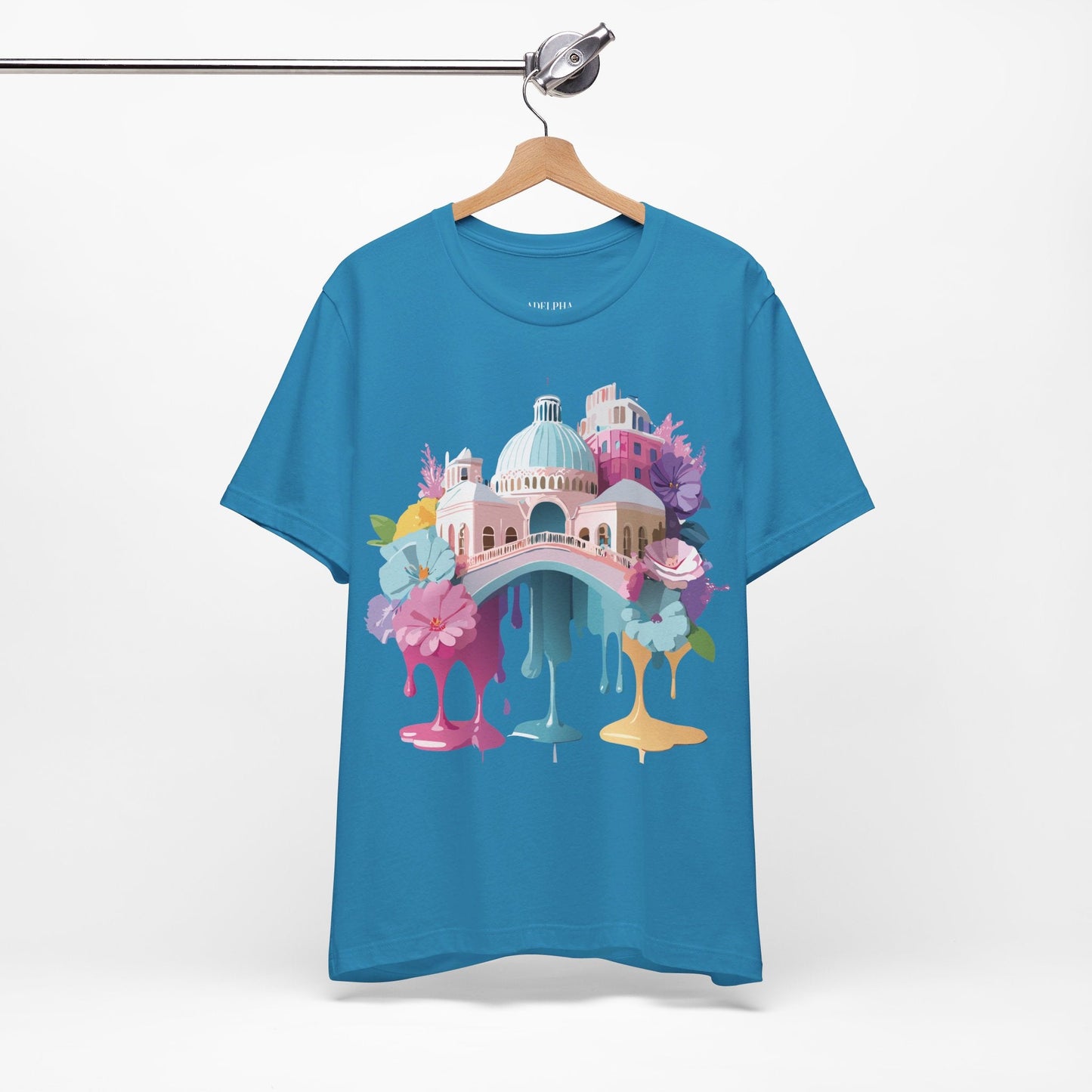 Venice Tourist Graphic Tee Unisex Jersey Short Sleeve Vintage Inspired Artwork Adelpha