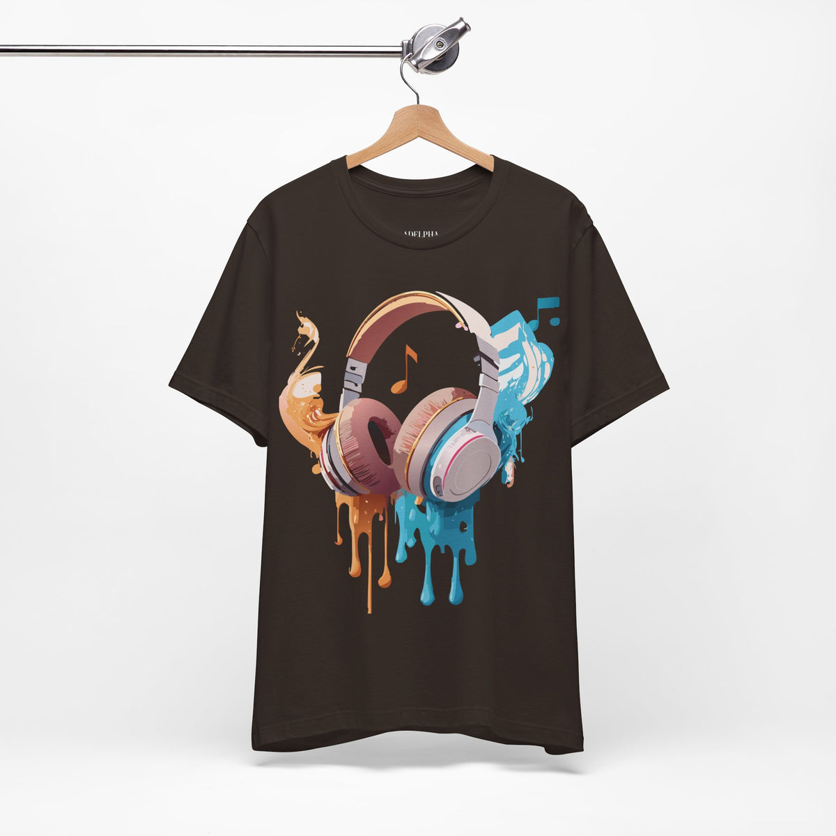 Music Graphic Unisex Cotton Bella+Canvas Tee with Art Design m95