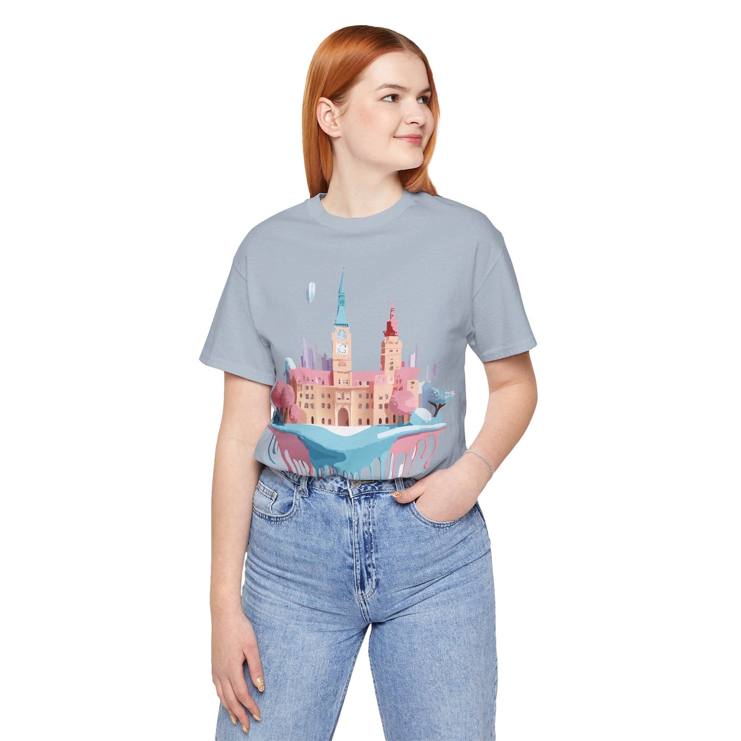 Tourist Shirt Prague Graphic Tee Unisex Jersey Short Sleeve Vintage Style Adelpha