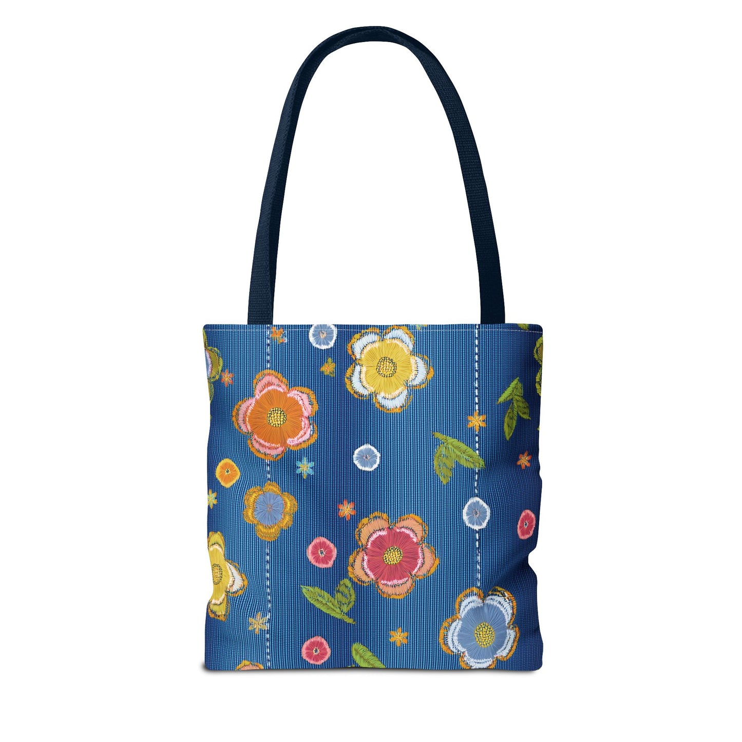 Denim Fabric Imitation Print Unisex Canvas Bag Poly Spun 3 Sizes Tote Bag 133