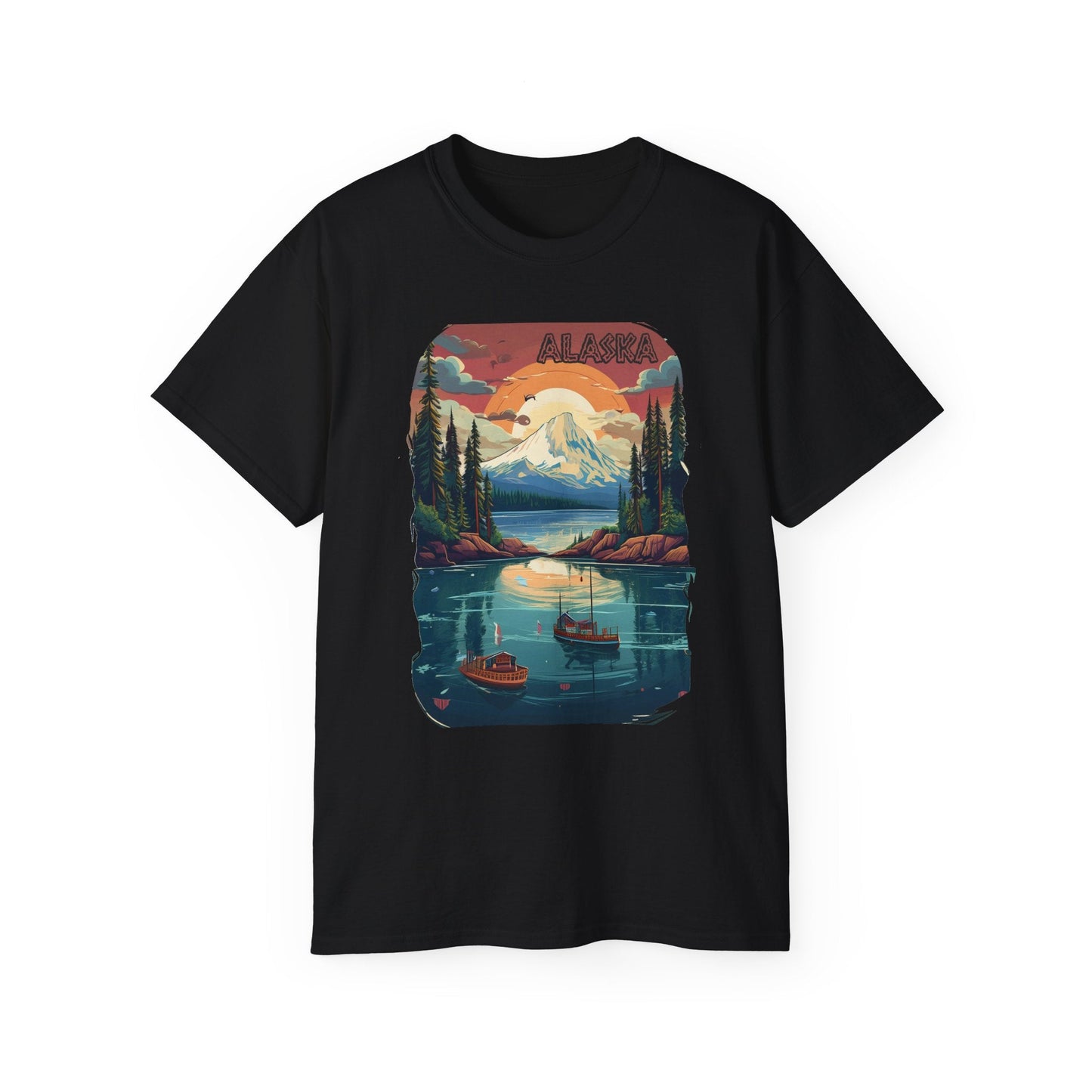 Alaska Graphic Unisex Cotton T‑Shirt 3