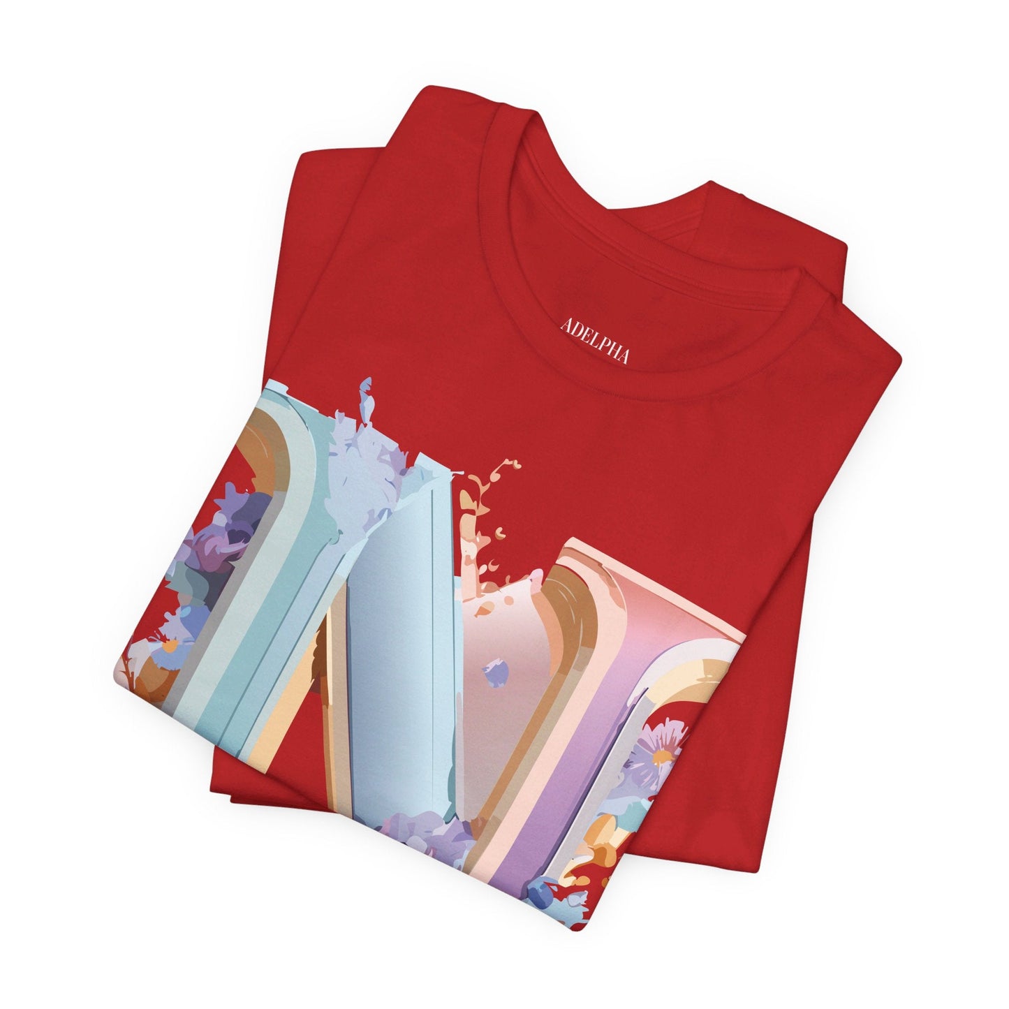 Letter N Shirt Graphic Tee Unisex Vintage Inspired Art Adelpha Design Short Sleeve