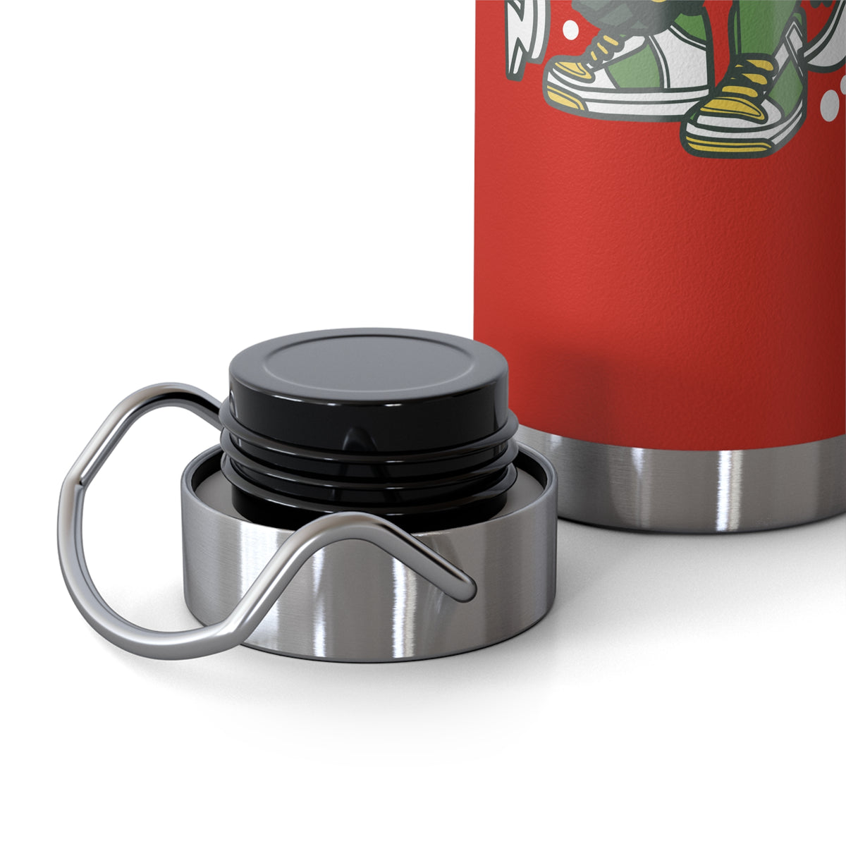 22oz Copper Insulated Water Bottle with Cartoon Design - CV40