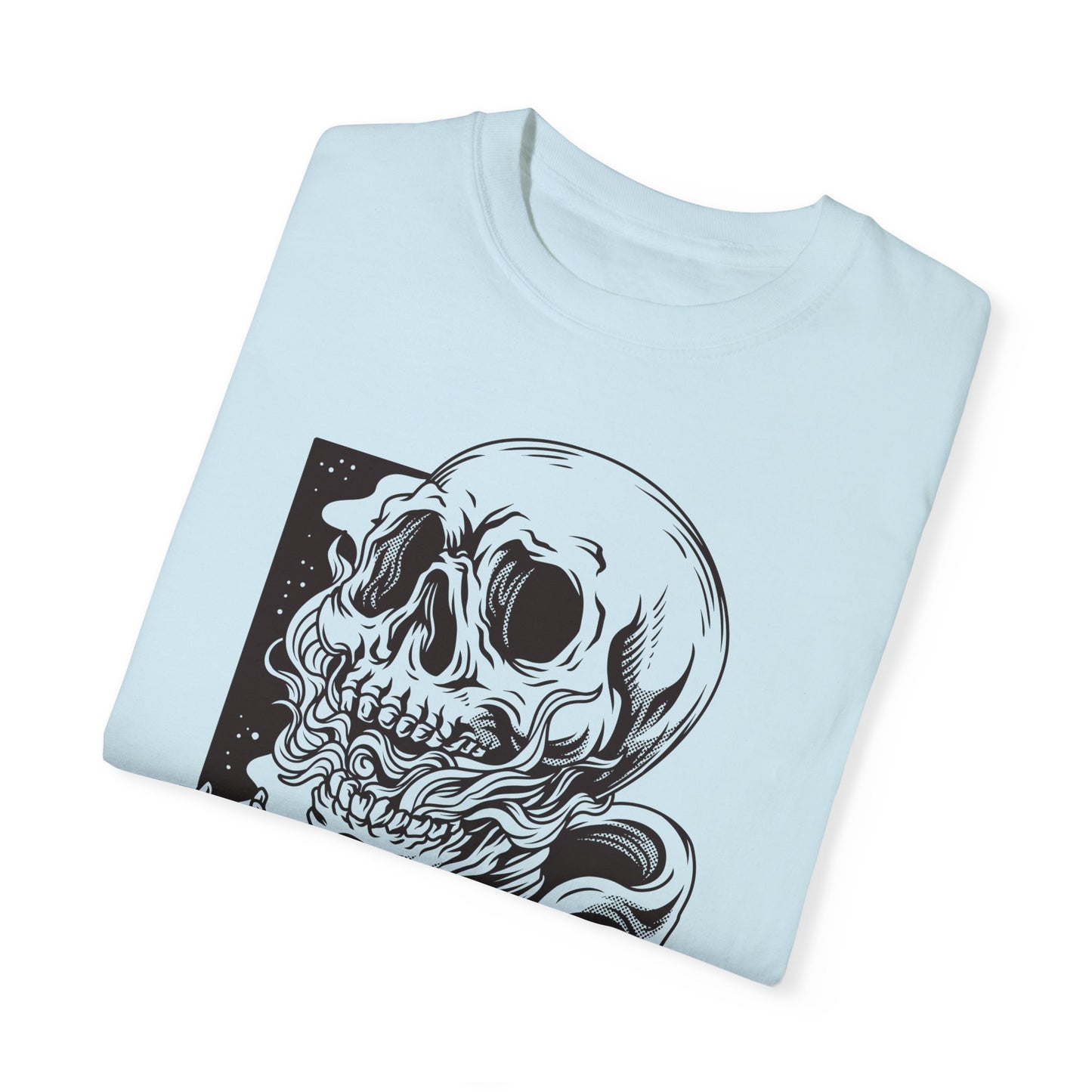 Unisex Cotton Tee Shirt with Skull