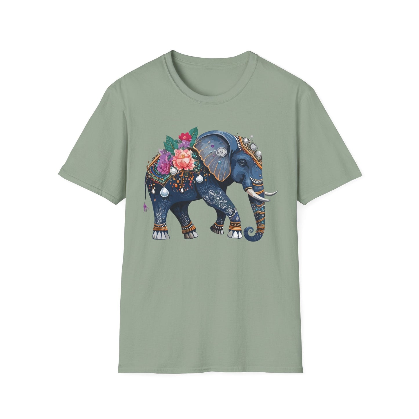 Elephant T Shirt Unisex Softstyle Tee Gildan 64000 100 Percent Cotton Comfort Everyday
