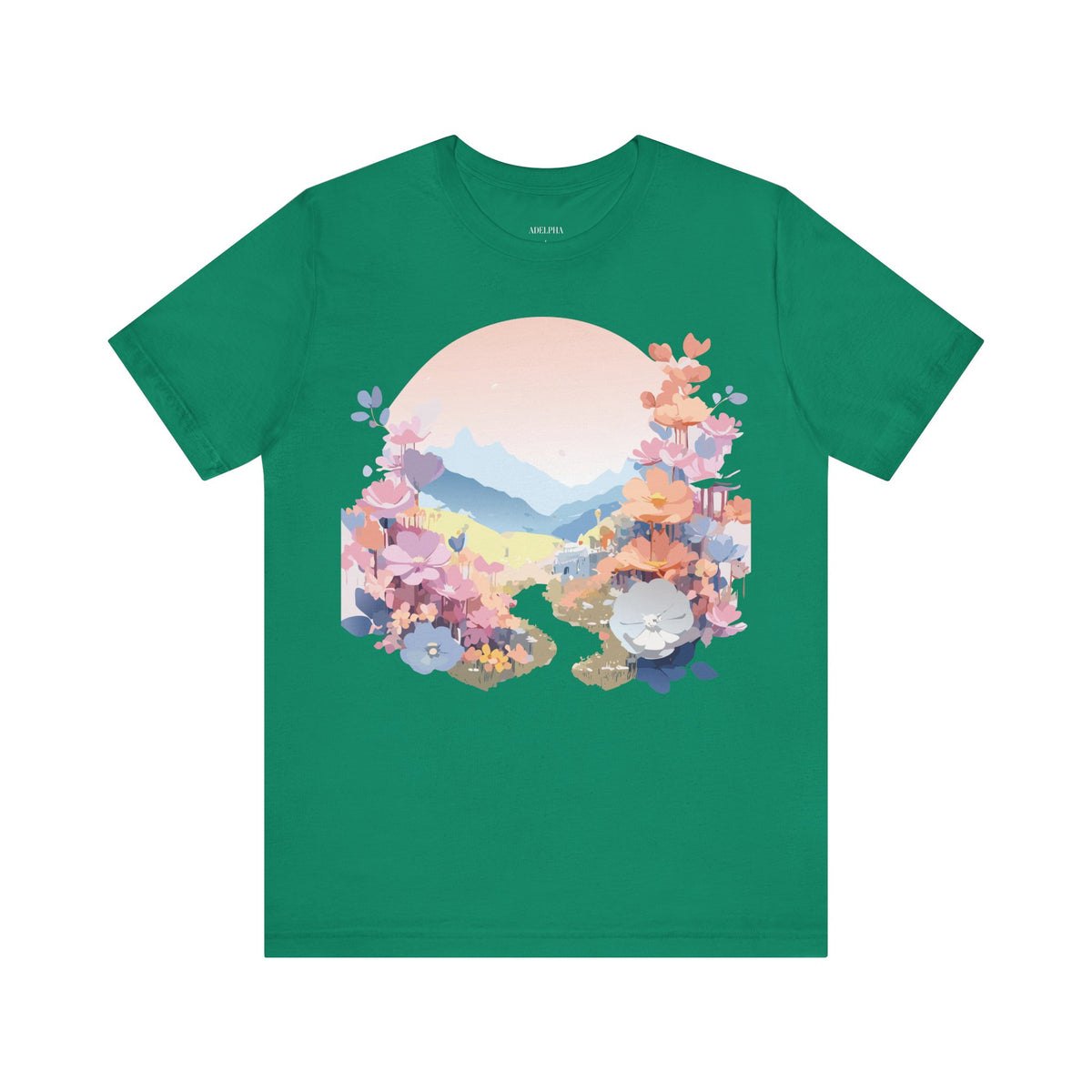 Floral Graphic Tee Shirt - Bella+Canvas Unisex 100 Cotton 43