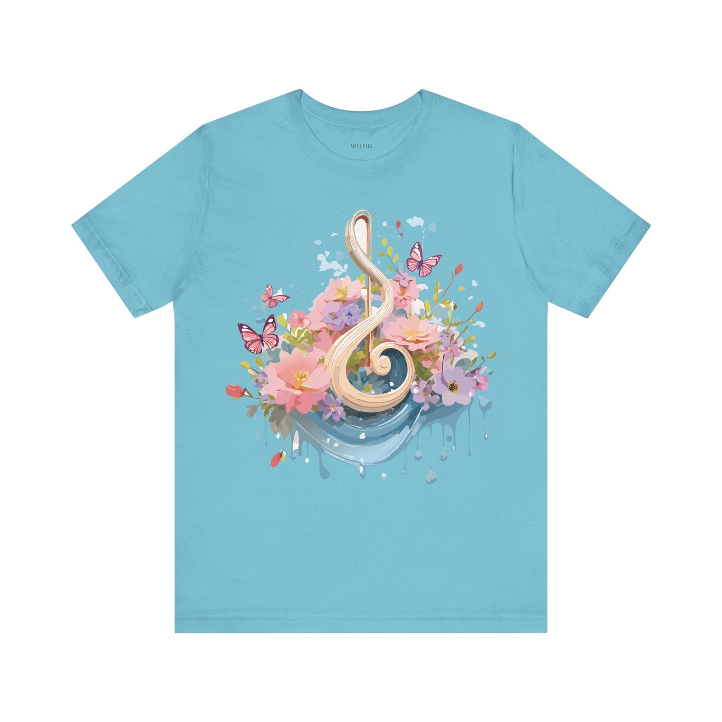 Music Graphic T Shirt Unisex Short Sleeve Adelpha Vintage Inspired Artwork Tee Premium Edition