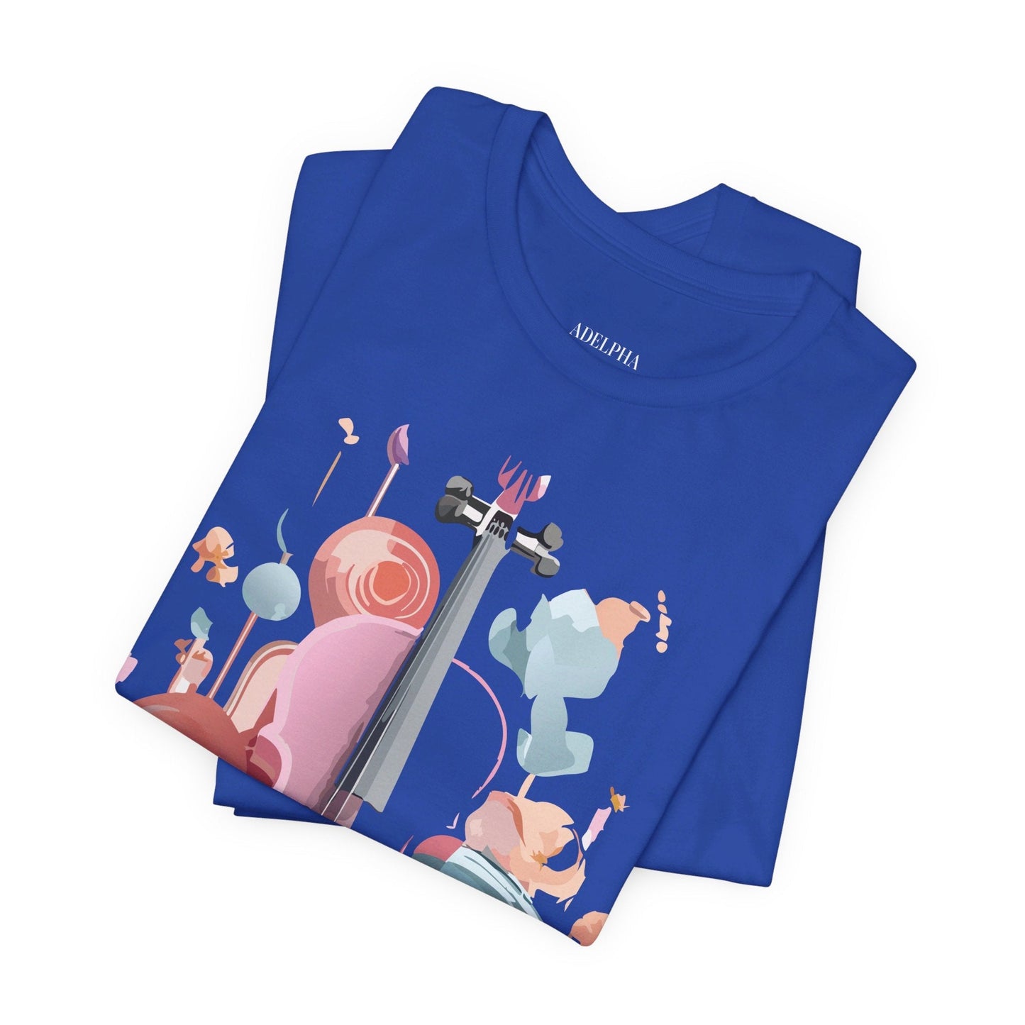 Adelpha Music Graphic T Shirt Unisex Short Sleeve Tee Vintage Inspired Artwork Edition