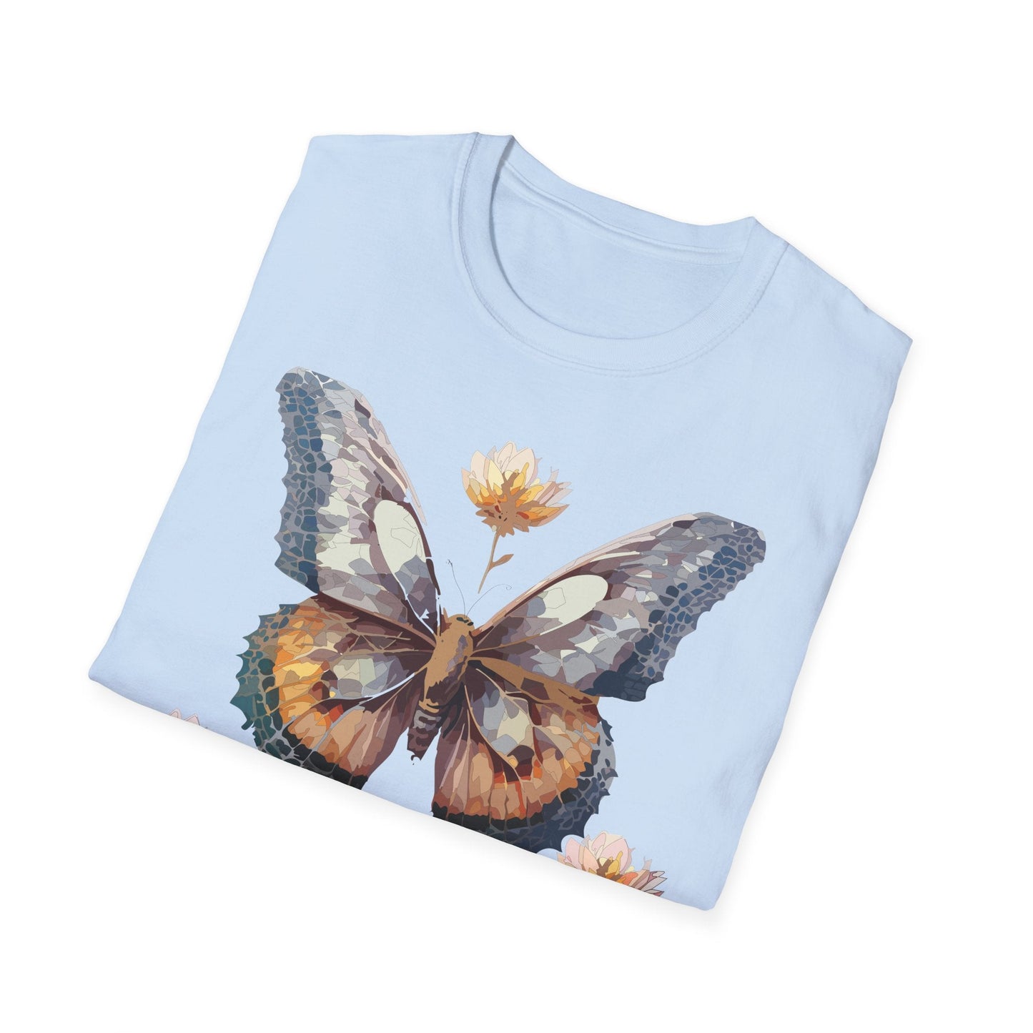Butterfly Shirt Unisex Monarch Butterfly Tee Gildan Softstyle 64000 Ring Spun Cotton