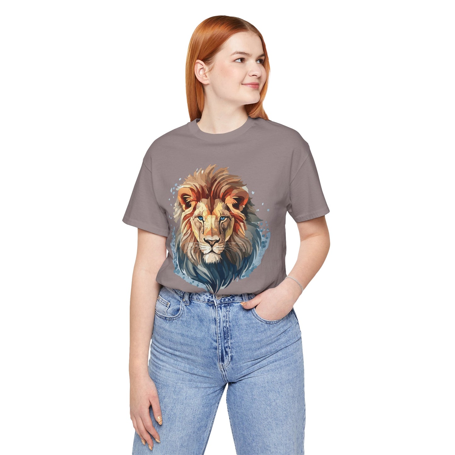 Lion Shirt, Animal Shirt, T-Shirt with Lion, Art Design Tee, Animal Tees, Safari T-Shirt 12