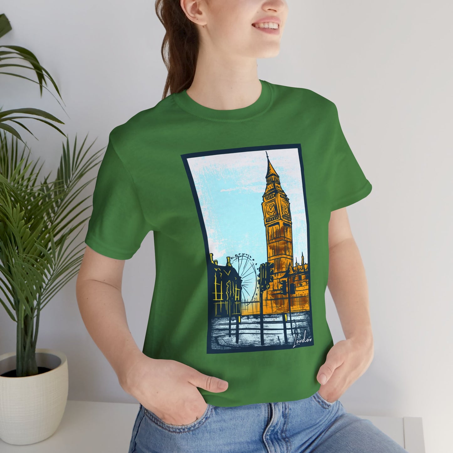 Retro Poster London Graphic Design Tee, London Shirt, Vintage Tees, Art Design T-Shirt, Graphic Tee, Retro Art Shirts