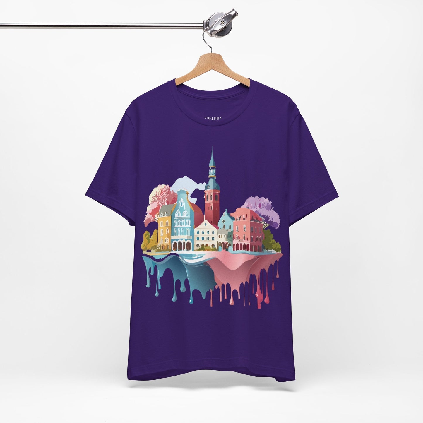 Germany Graphic Tee for Unisex Short Sleeve Shirt by Adelpha Art Design Vintage Inspired