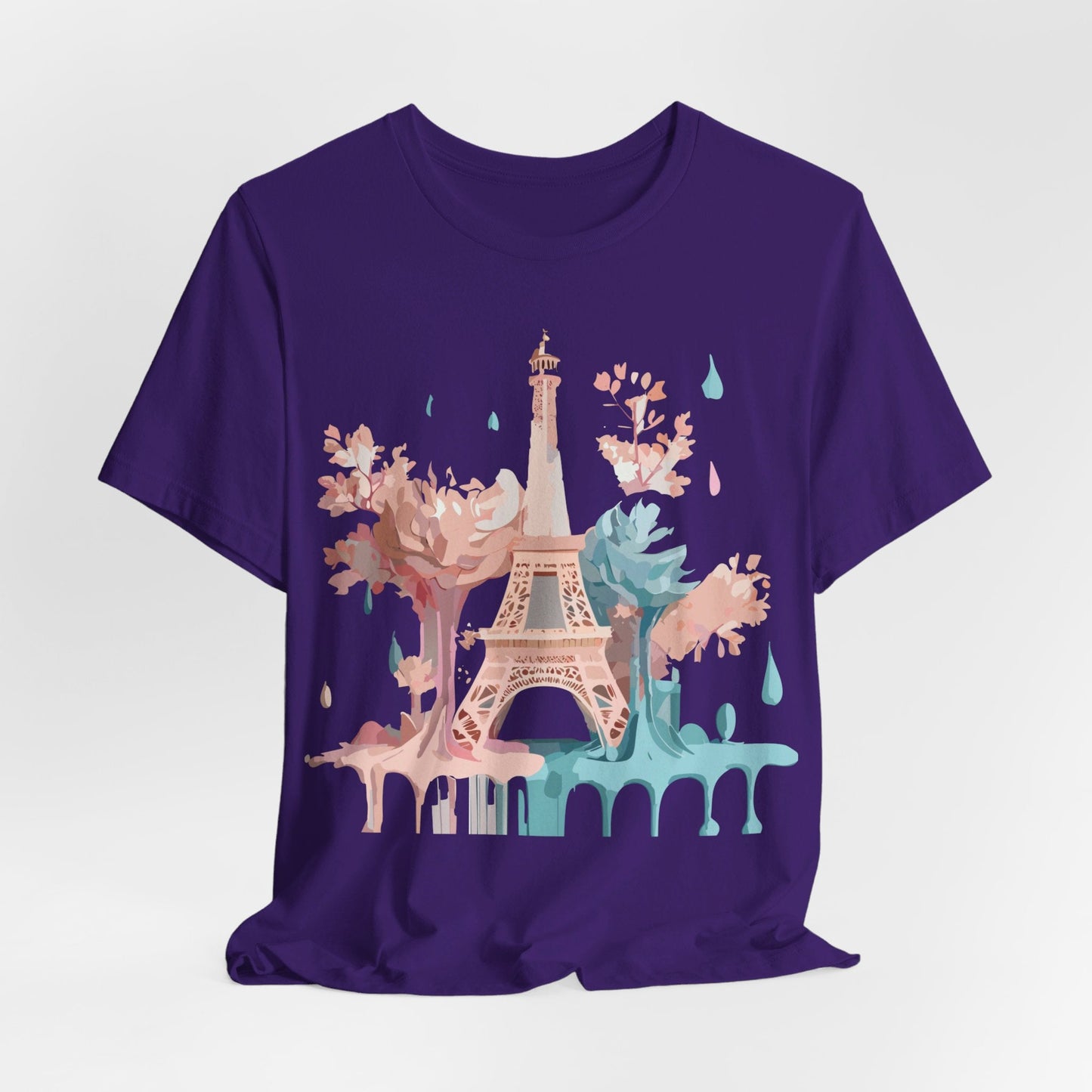 Unisex Paris Graphic Tee By Adelpha Vintage Inspired Tourist Shirt Short Sleeve Collection