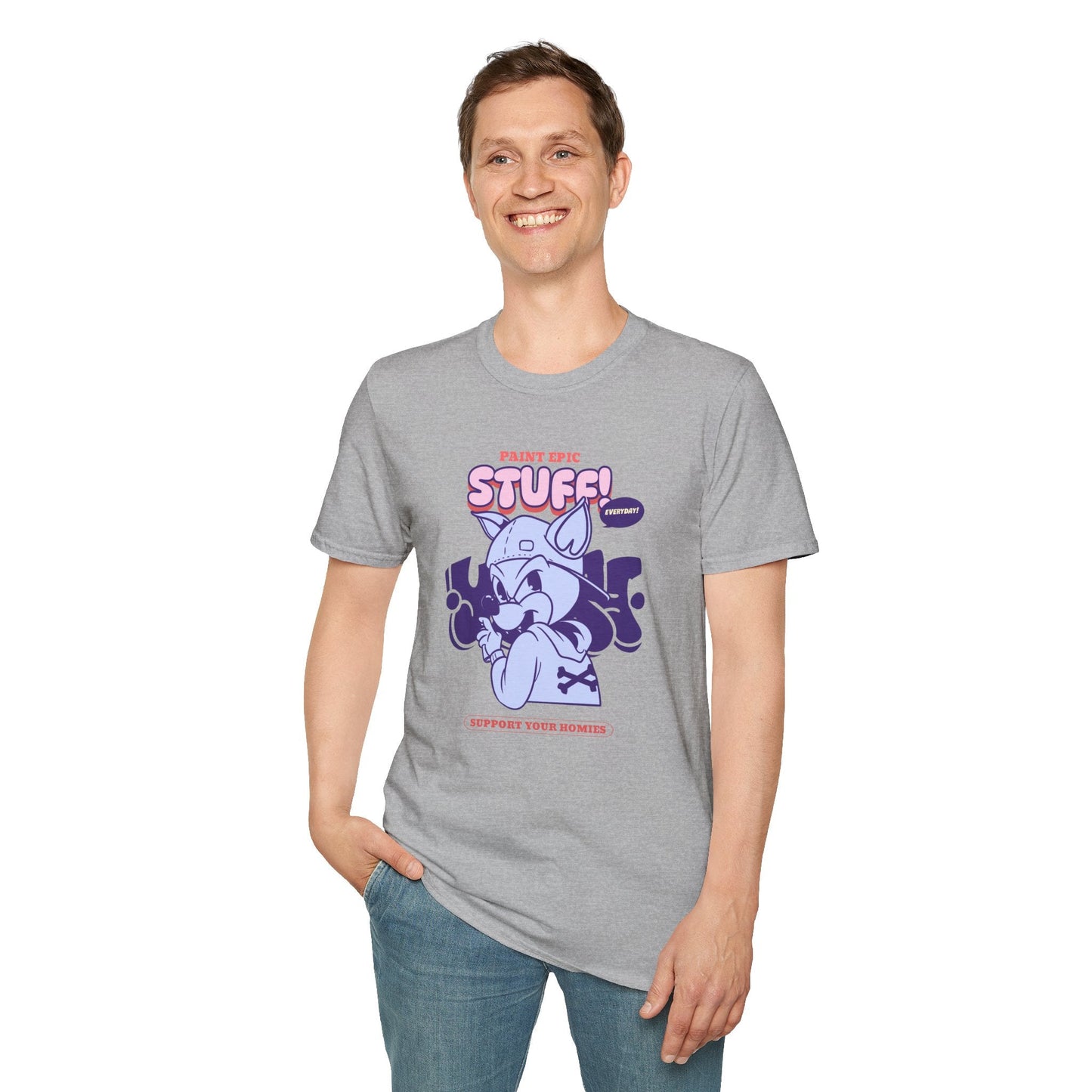 Funny Animals Shirts Unisex Graphic Tee Soft Cotton Gildan Softstyle 64000 Comfortable Everyday Wear