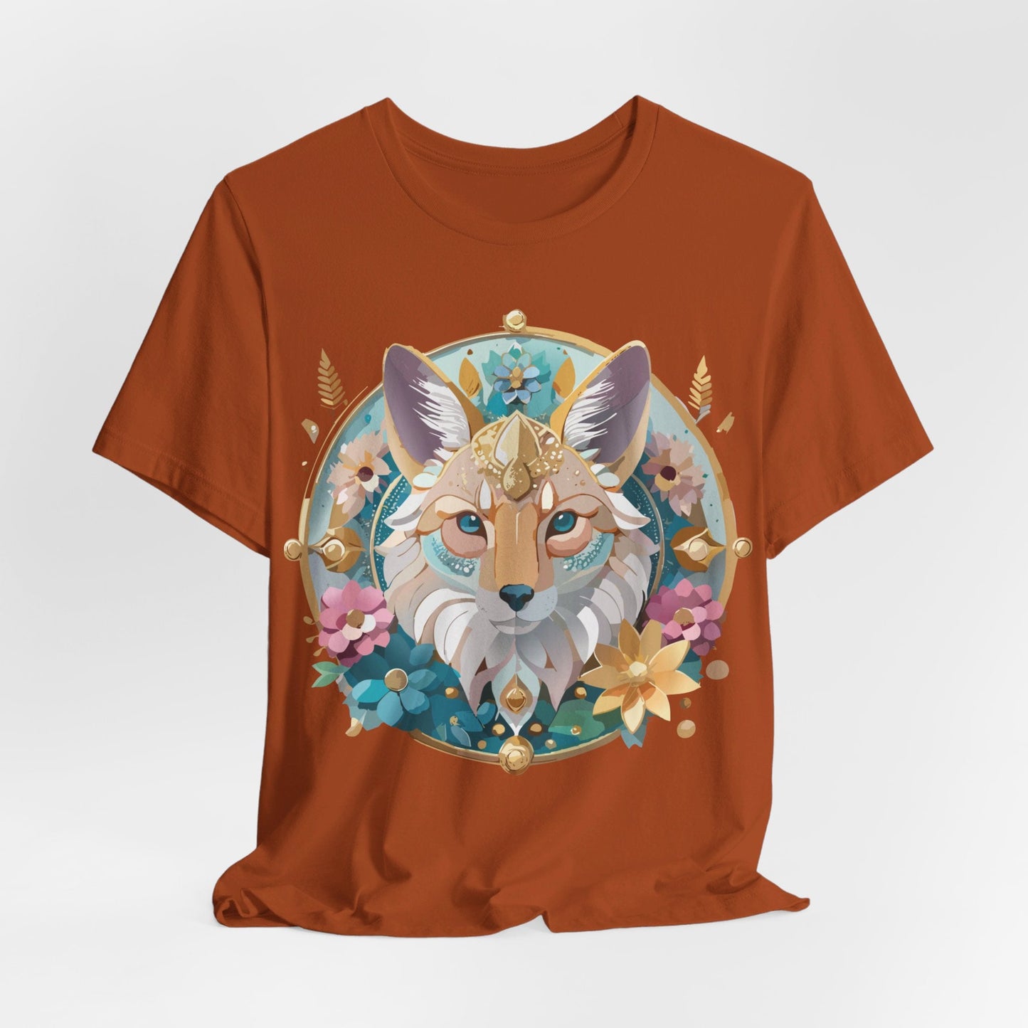 Adelpha Vintage Inspired Graphic Tee Medallion Art Unisex Short Sleeve Shirt Premium