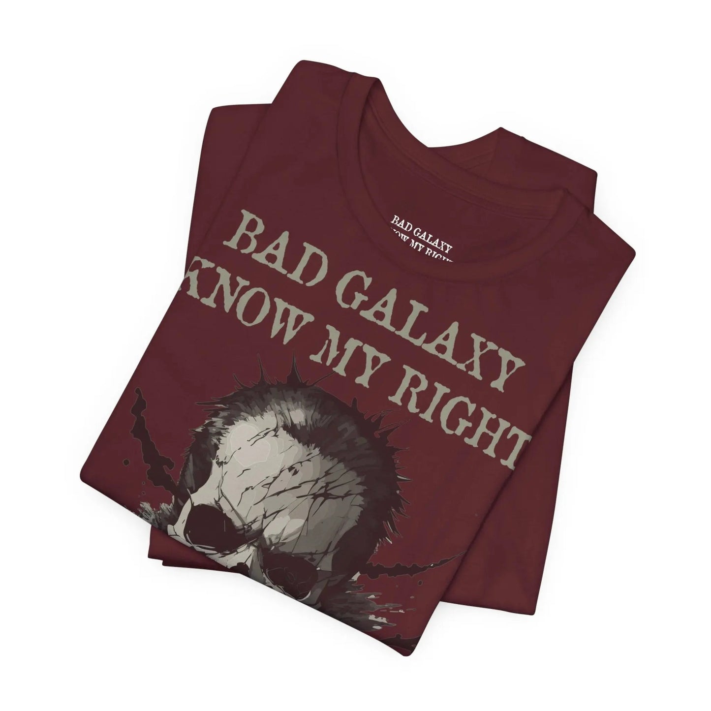 Bad Galaxy Skull T Shirt Made In USA 100 Percent Cotton Eco Friendly Inks Durable Stitching